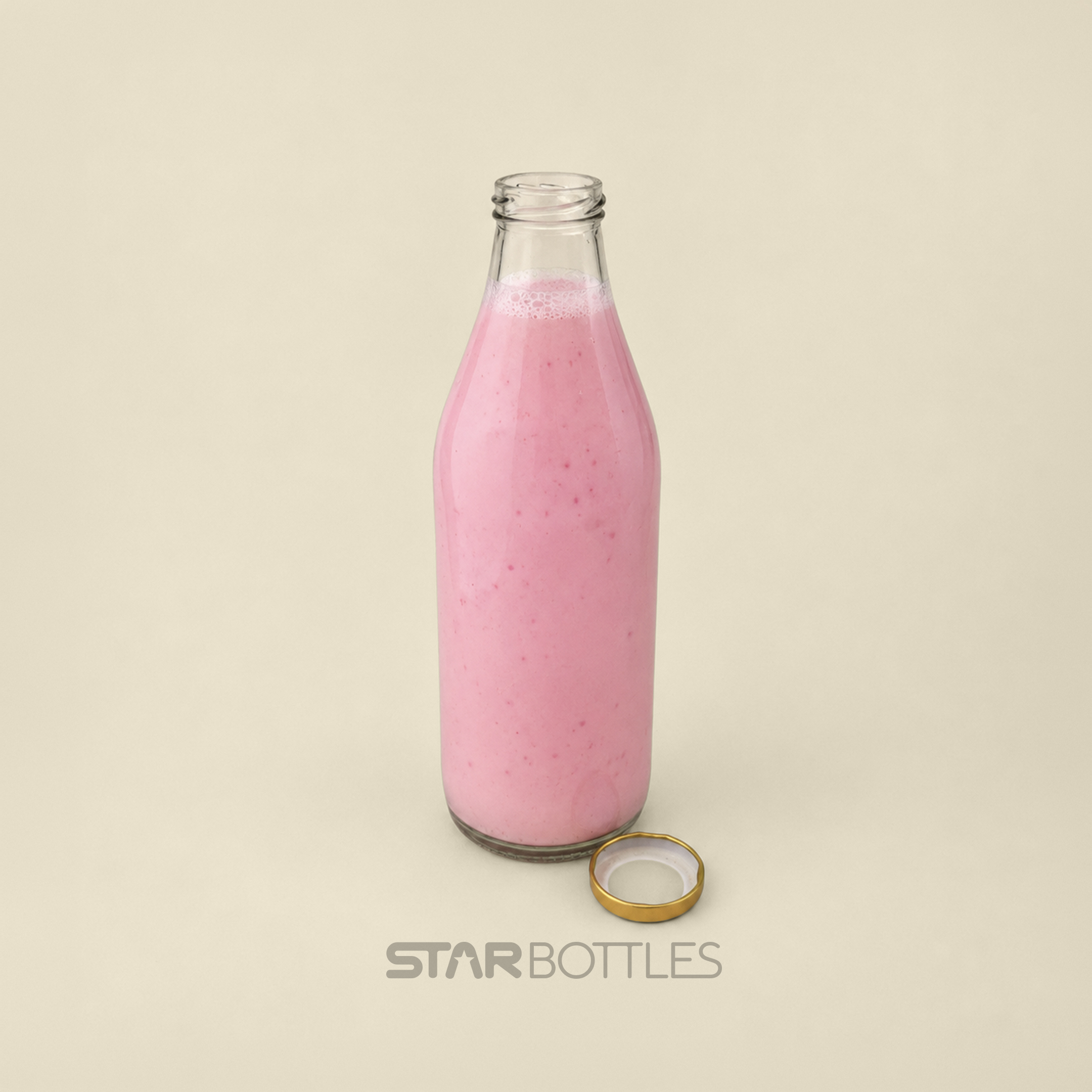 1000 ML MILK GLASS BOTTLE 43 MM 2