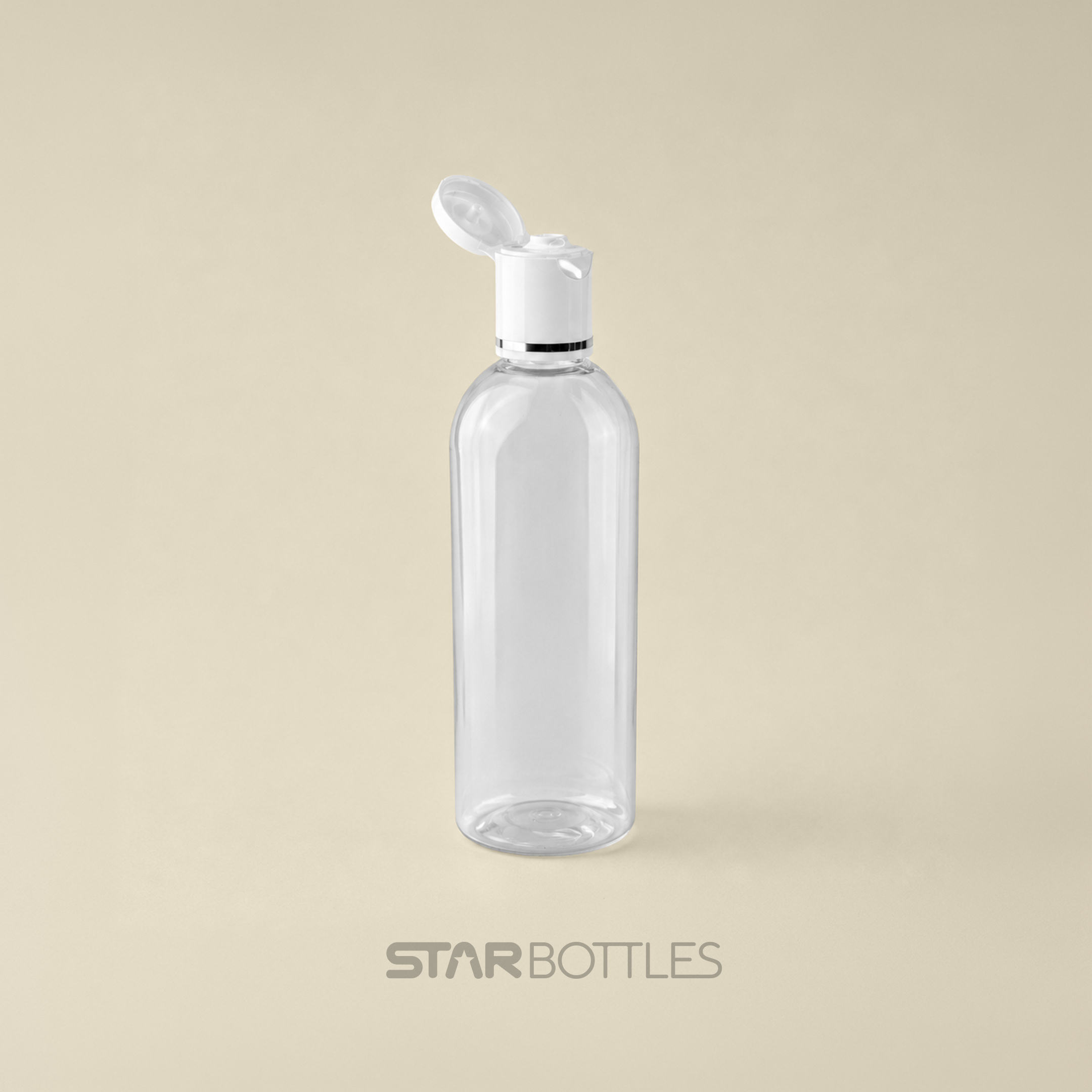 100 ML PET Flat Natural Bottles 2
