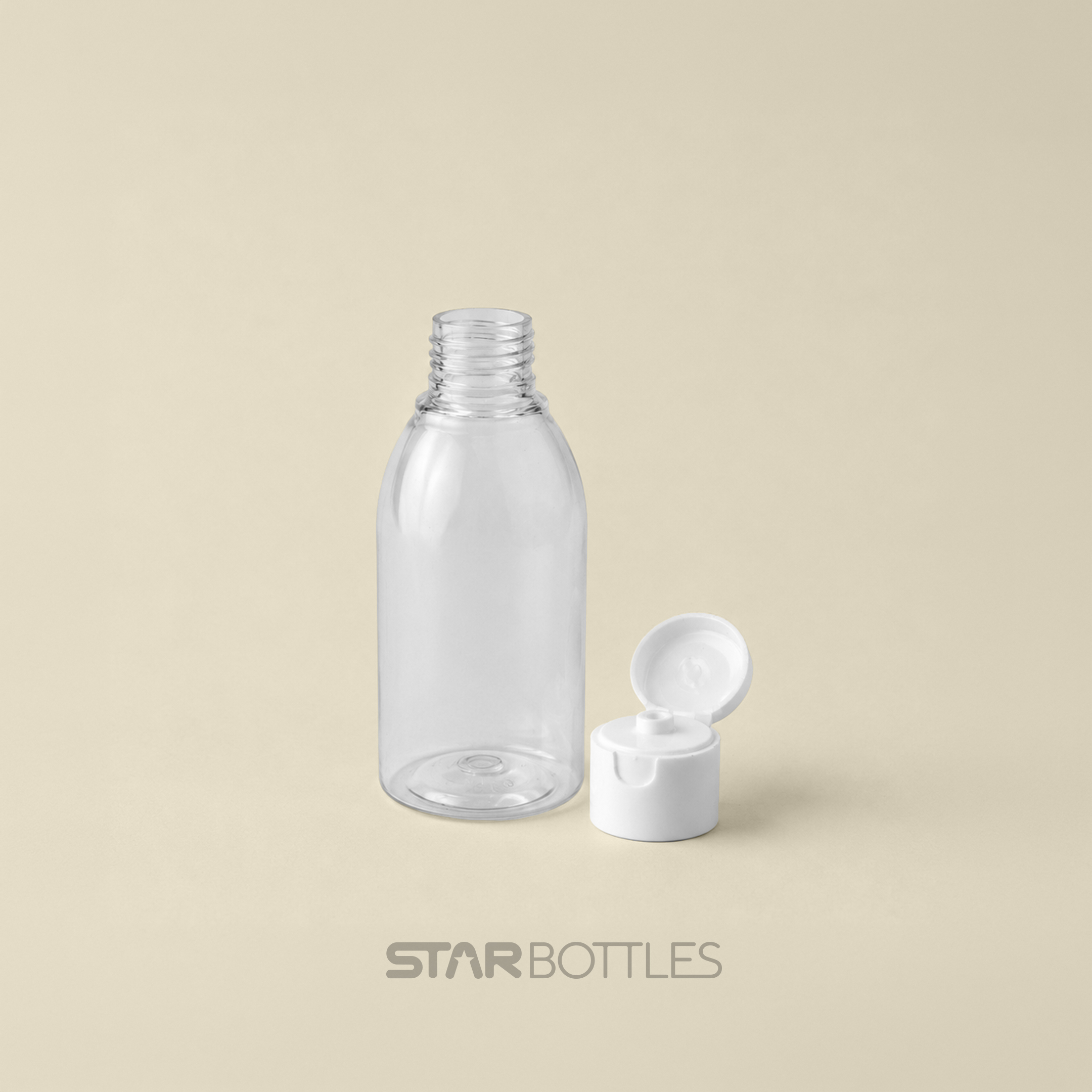 25 ML PET Round Natural Bottle 2