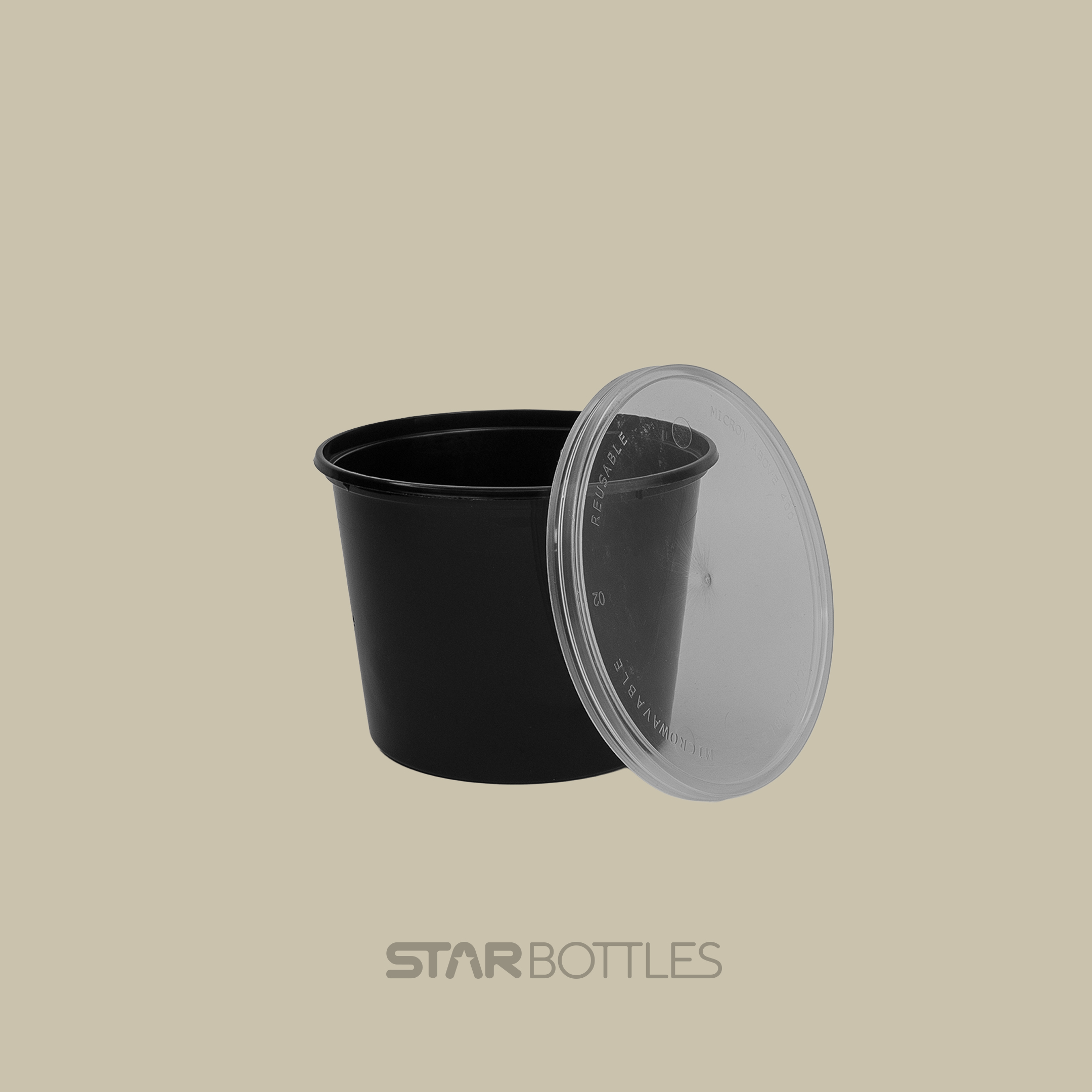500ML DISPO JAR BLACK 2