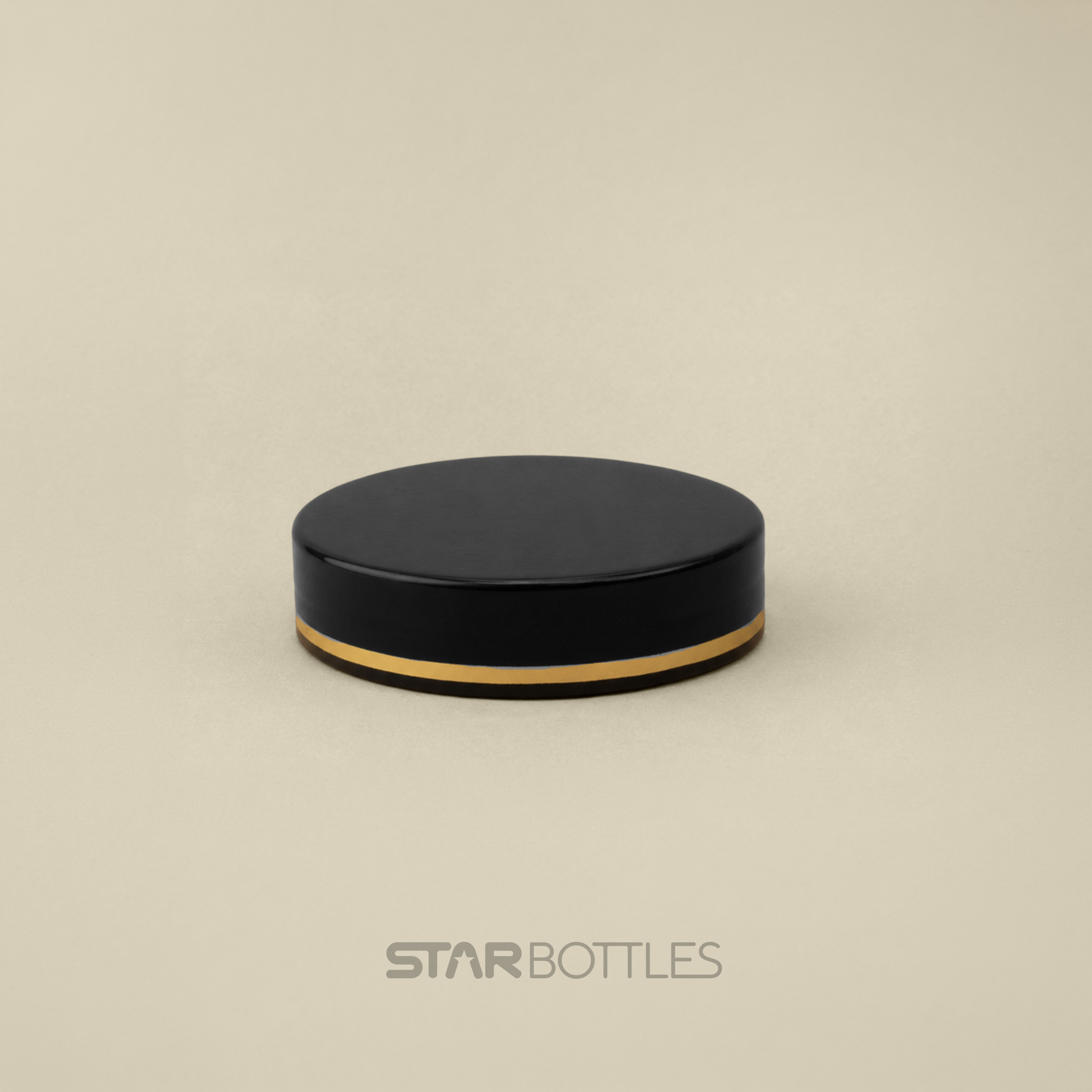 SPL - 63 MM Cosmetic Cap PP Black Gold Foiling 2