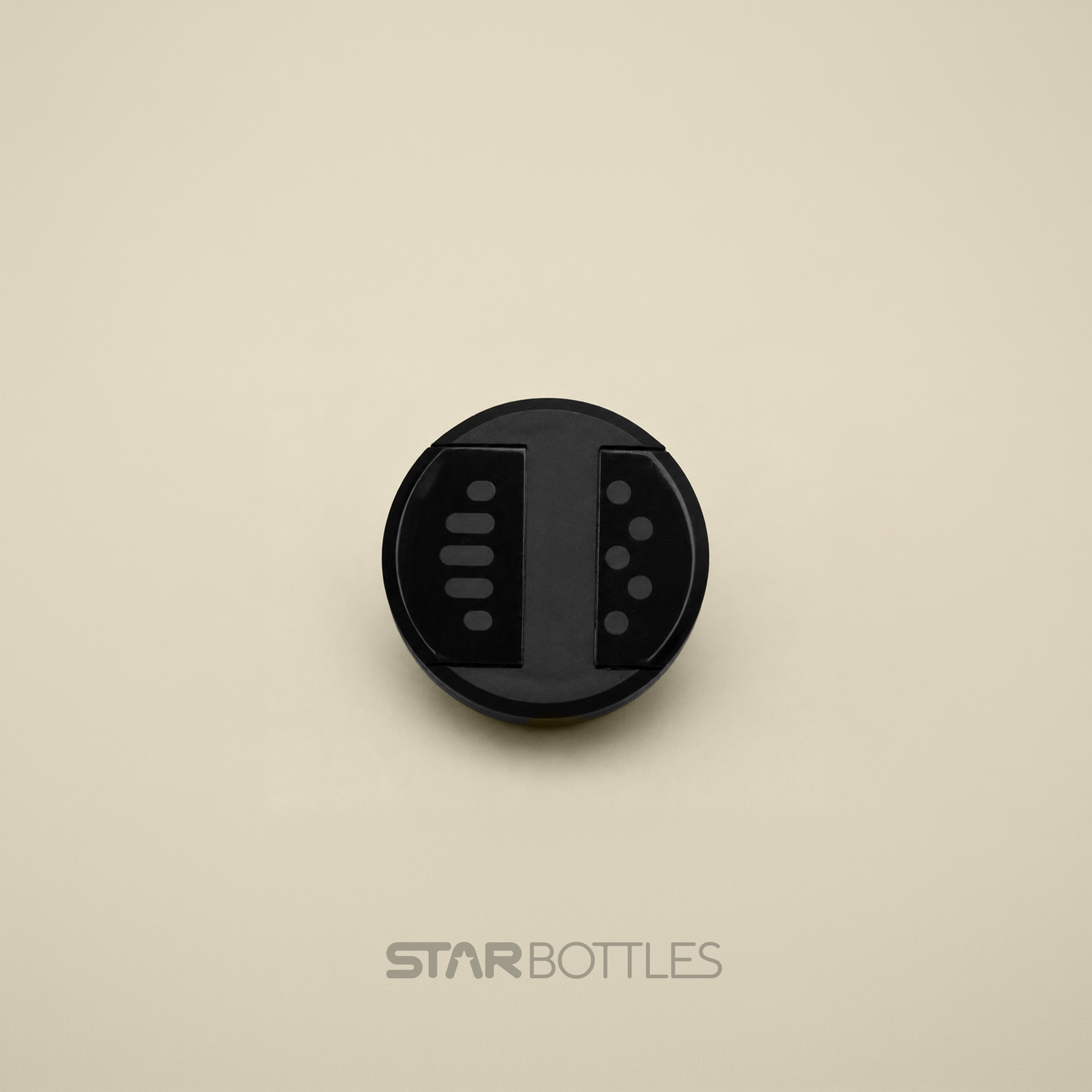 38 MM Double Flip Top Cap Black 2