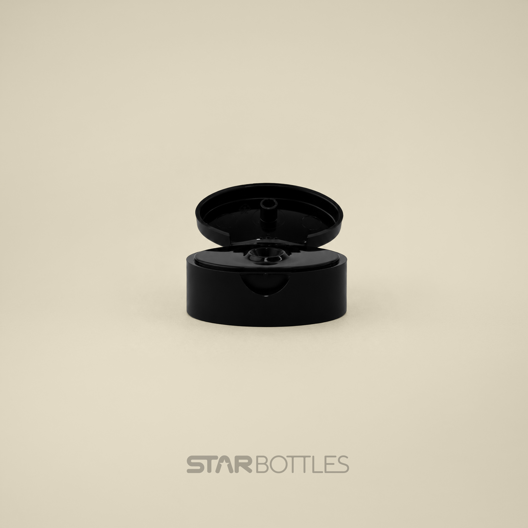 ACE - 15 MM Oval FlipTop Cap Black 8000/Box 2