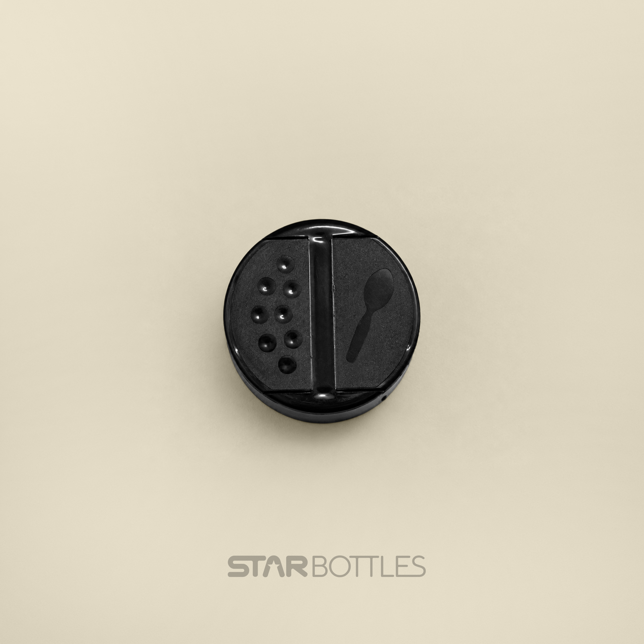 42 MM Double Flip Top Cap Black 2