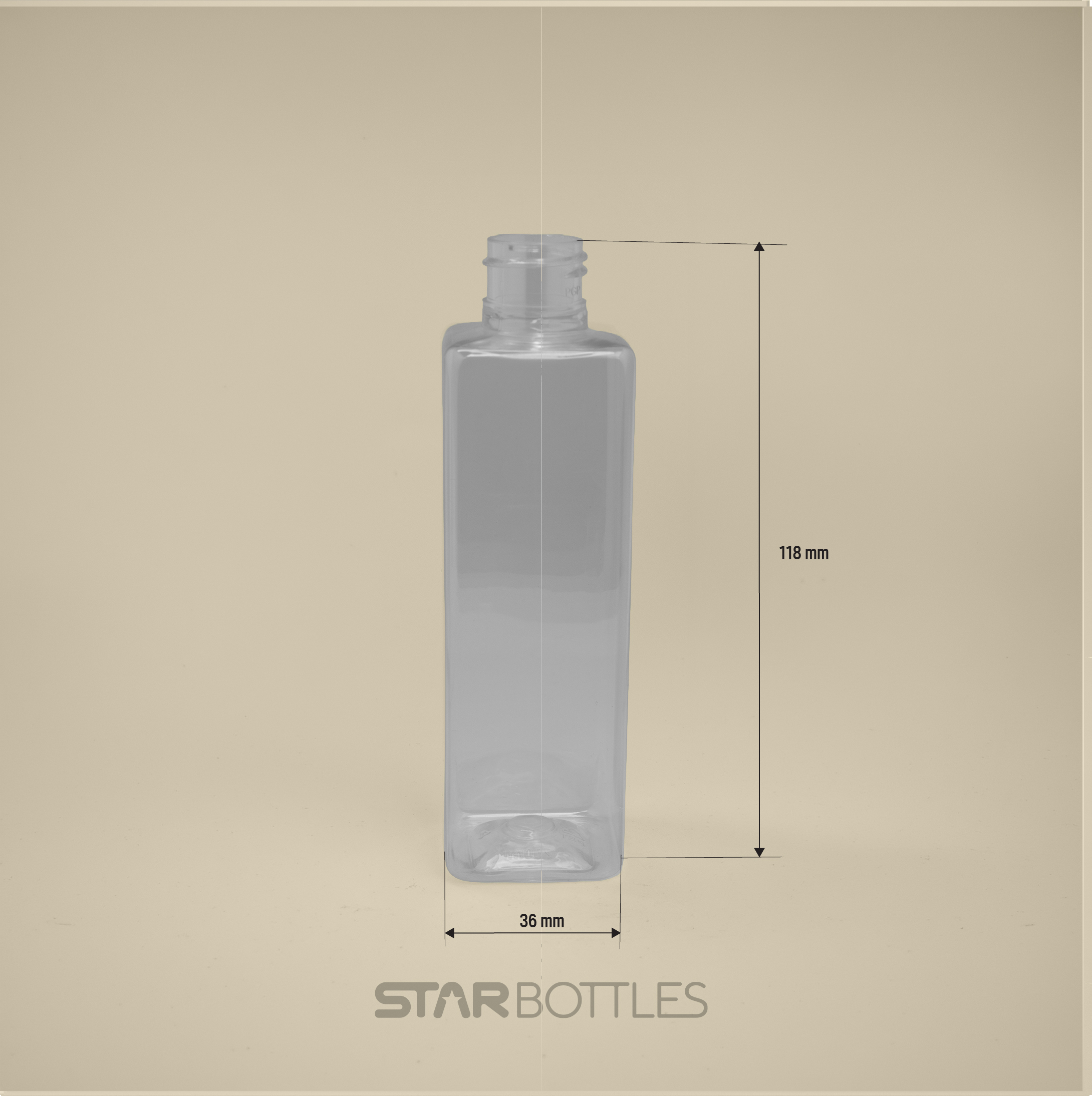 100 ml Square personal care bottle 3
