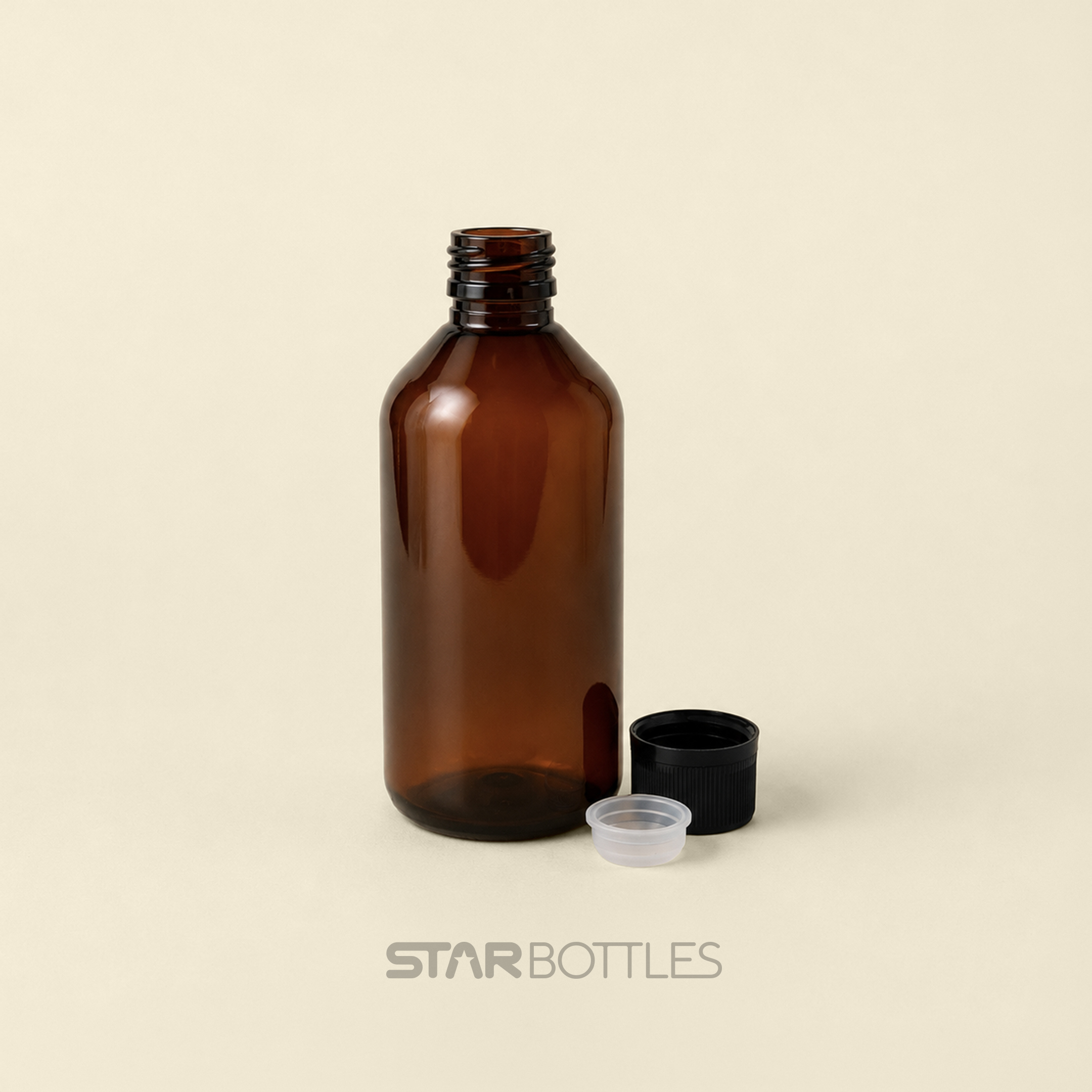 200 ML Round AMB PET Bottle 2