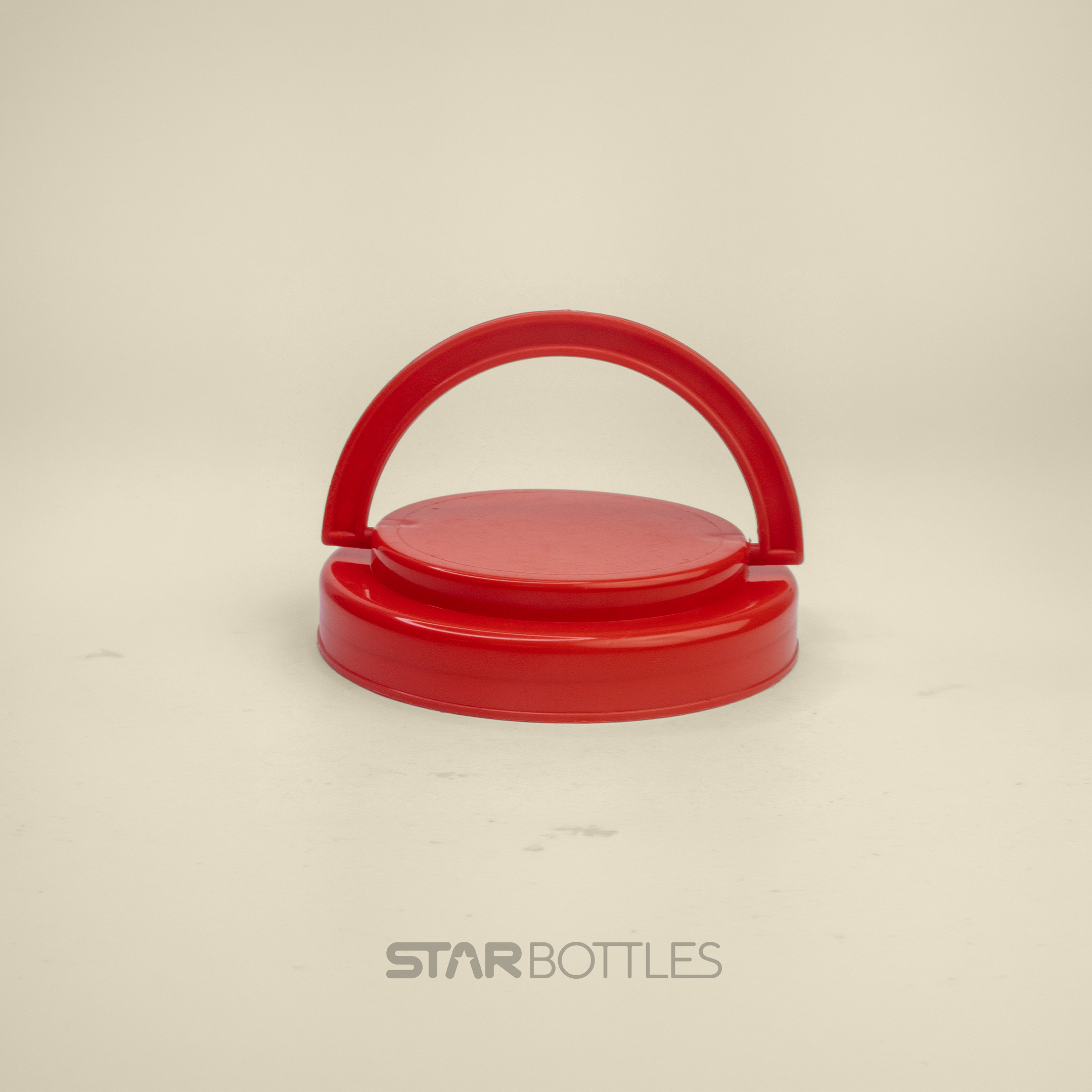 100 MM PET JAR HANDLE CAP RED 2