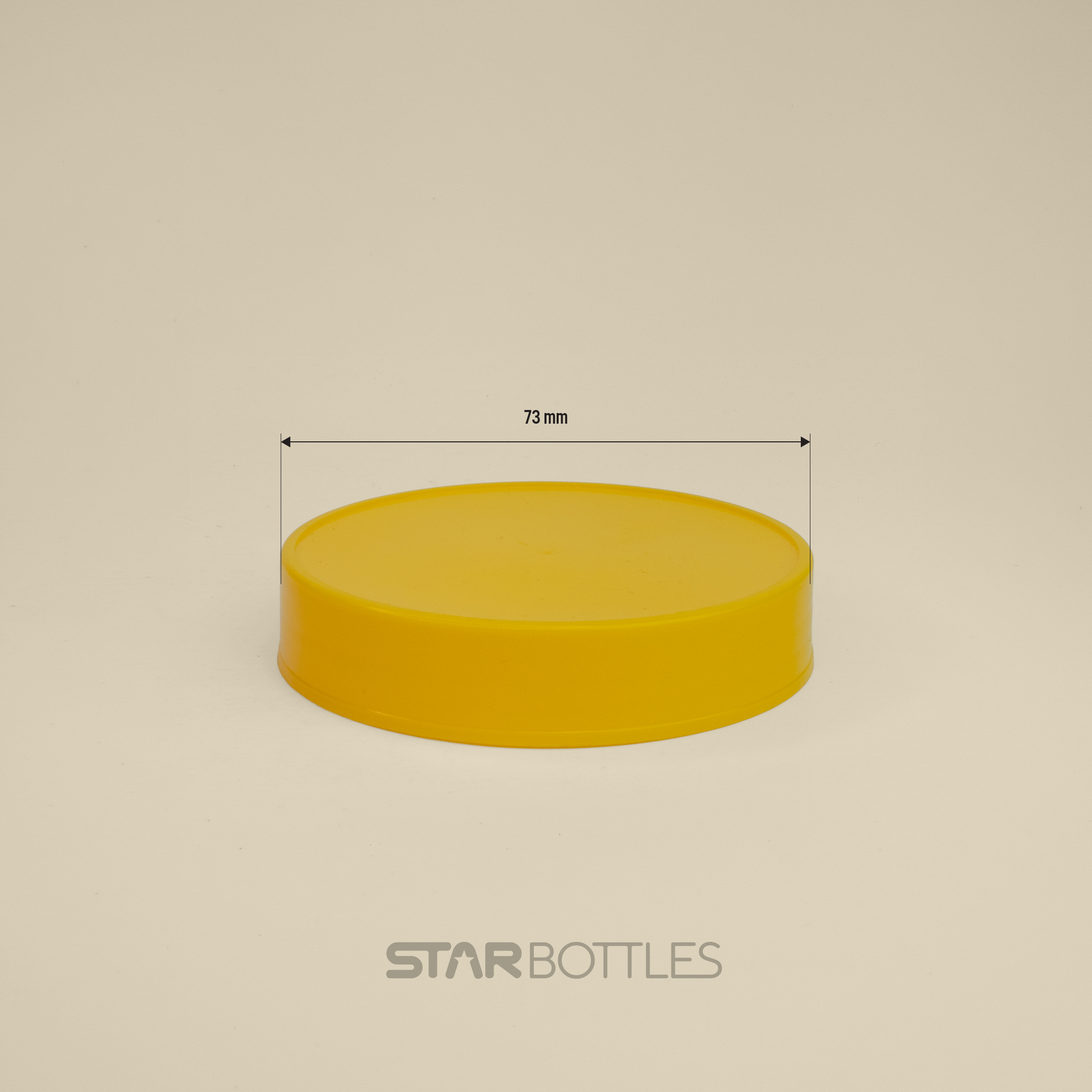 73 MM JAR CAP - YELLOW 3