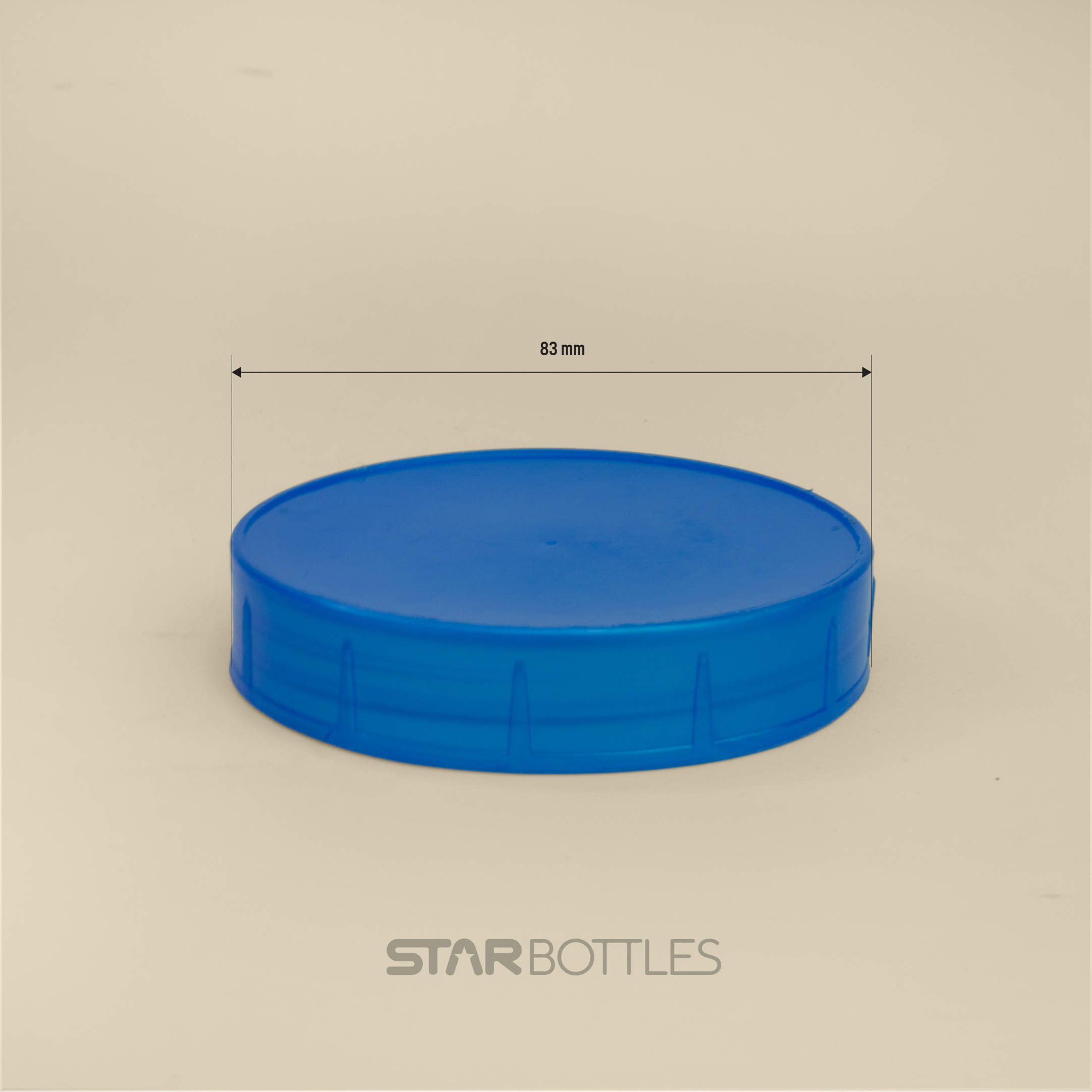 83MM JAR CAP BLUE 3
