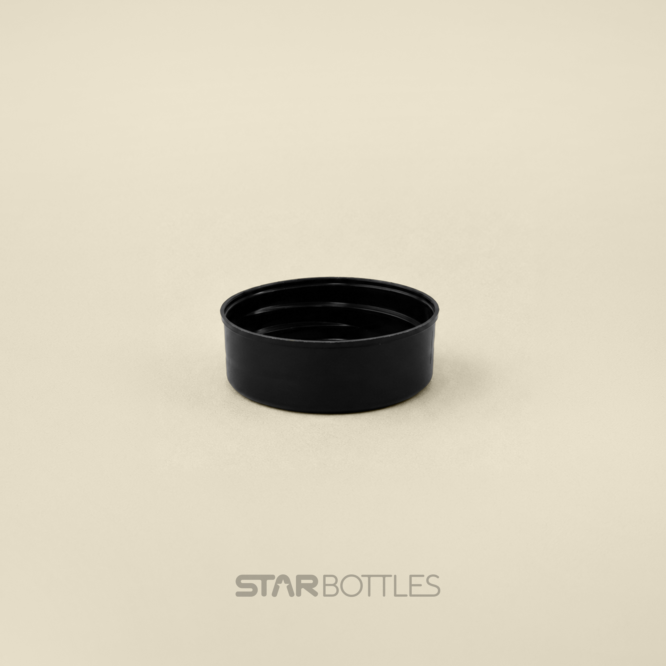 DP - 38 MM Cap Plain(Mangalam) Black 2