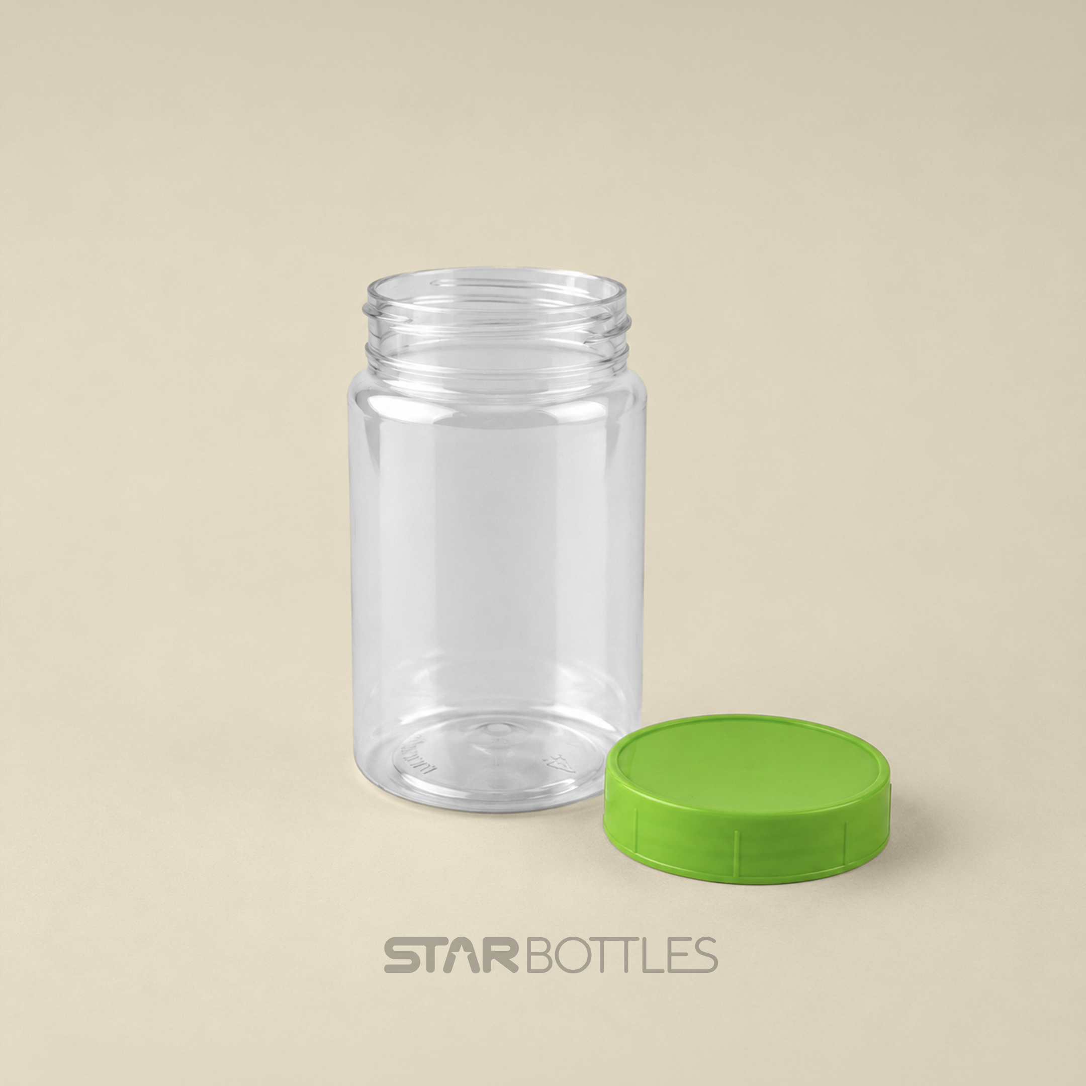 DP - 250 ML Round Long NAT POP STD 20 GM PET Jar 455/B 2
