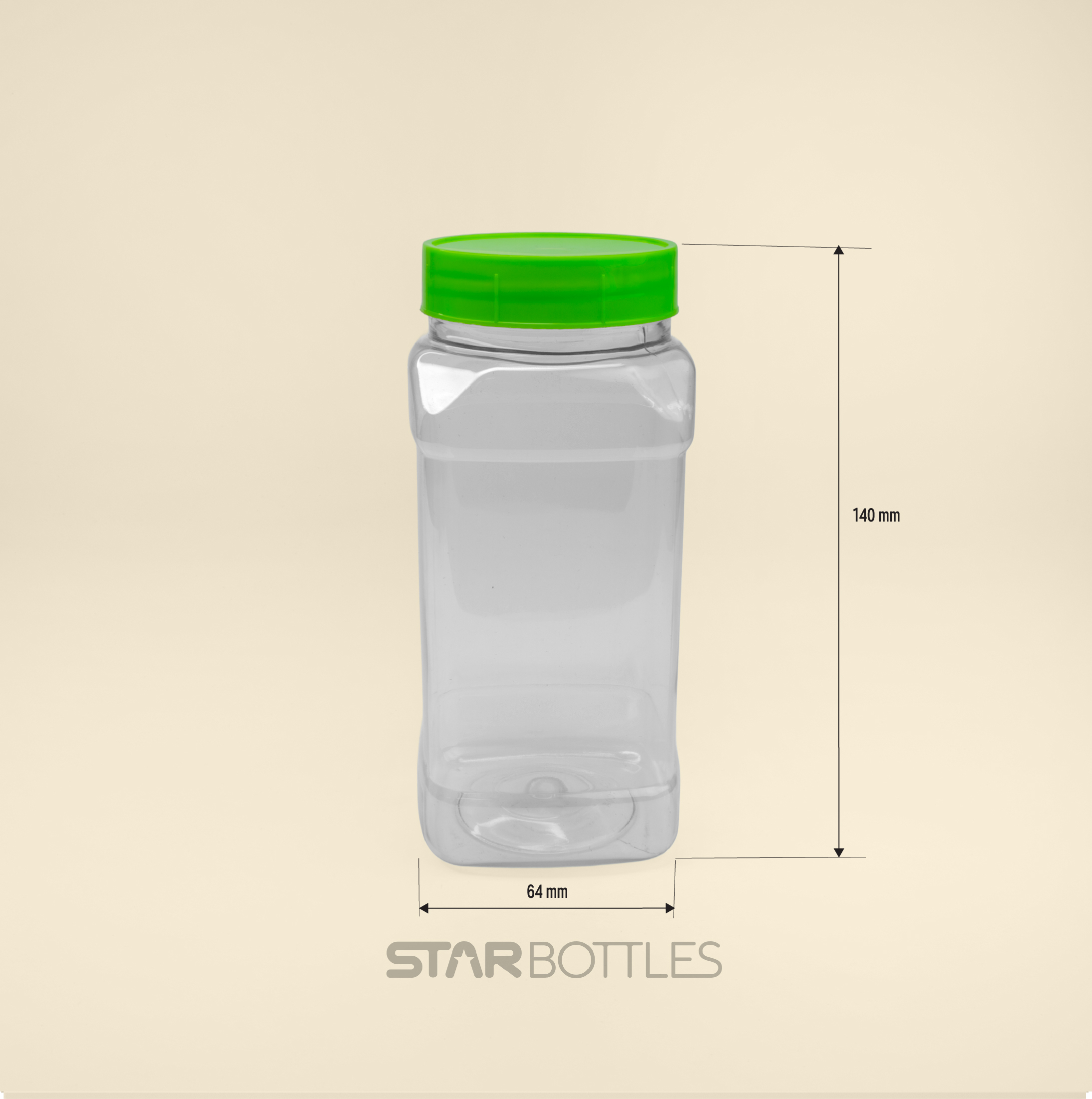 400 ml Square jar 3