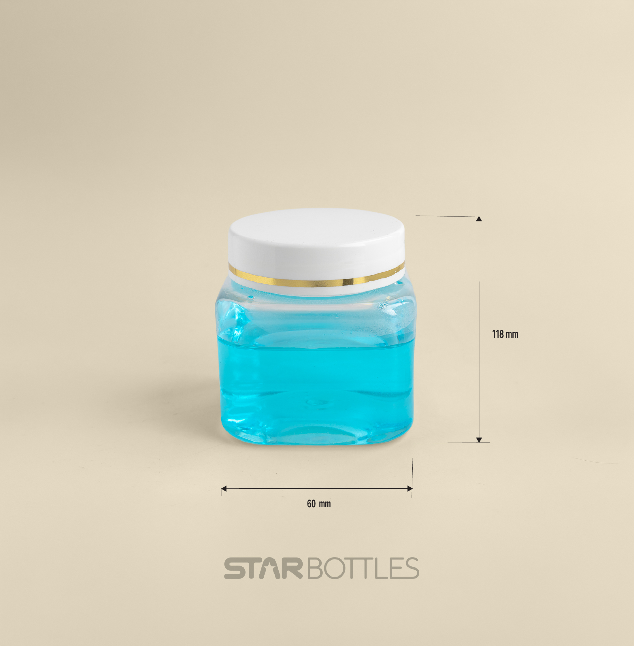 100 ml Square jar 3