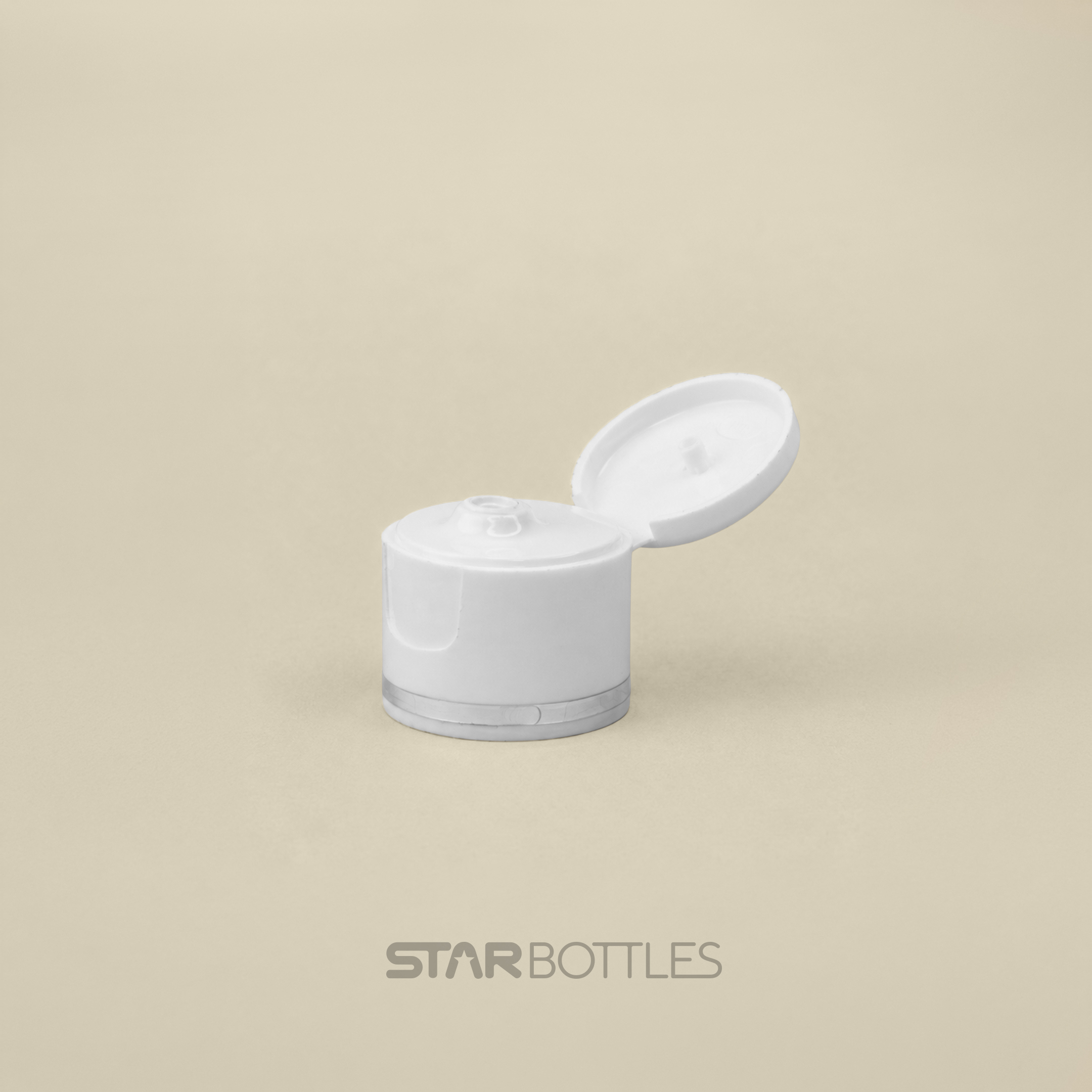 SPL - 25 MM Plastic Cap Flip Of White Silver Foiling 2