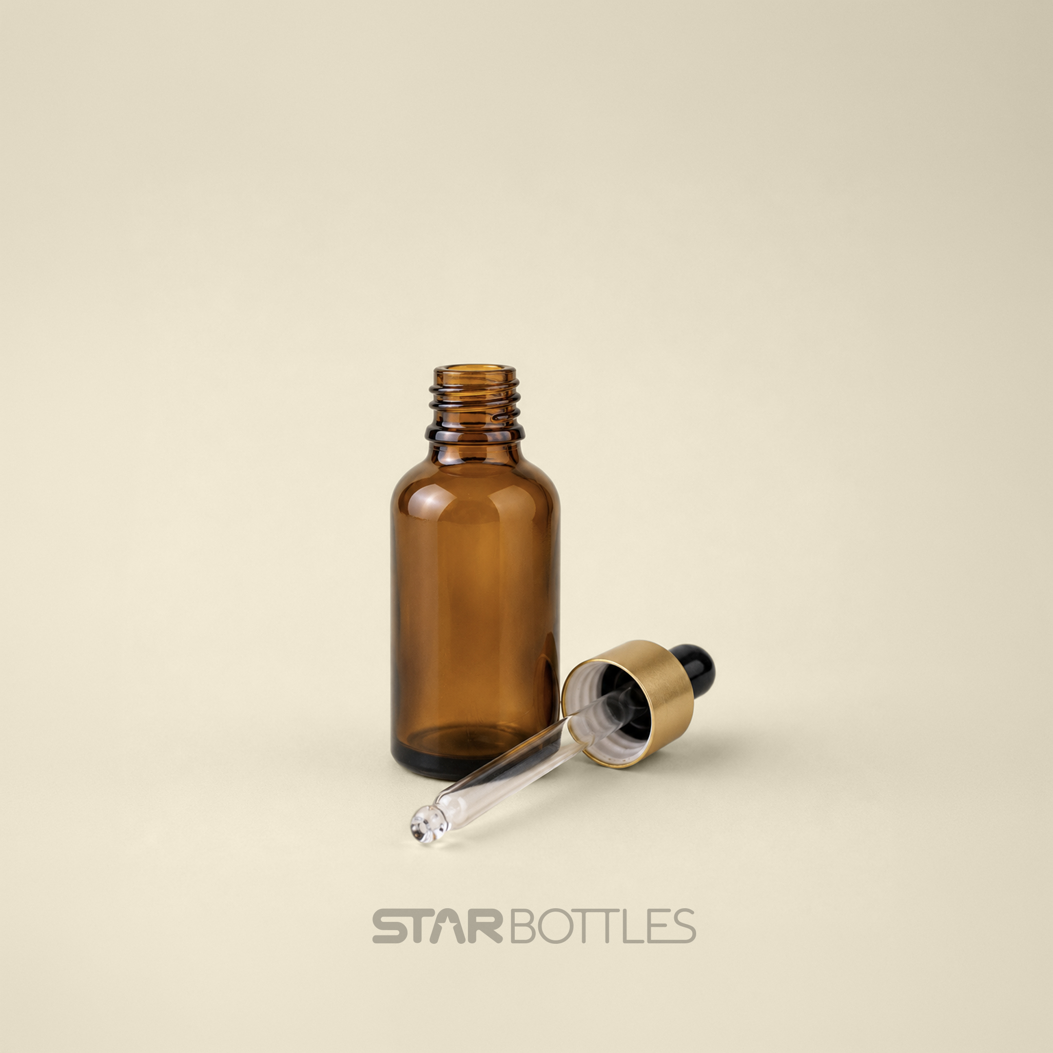 WI - 30 ML Amber Glass Dropper  360/B 2