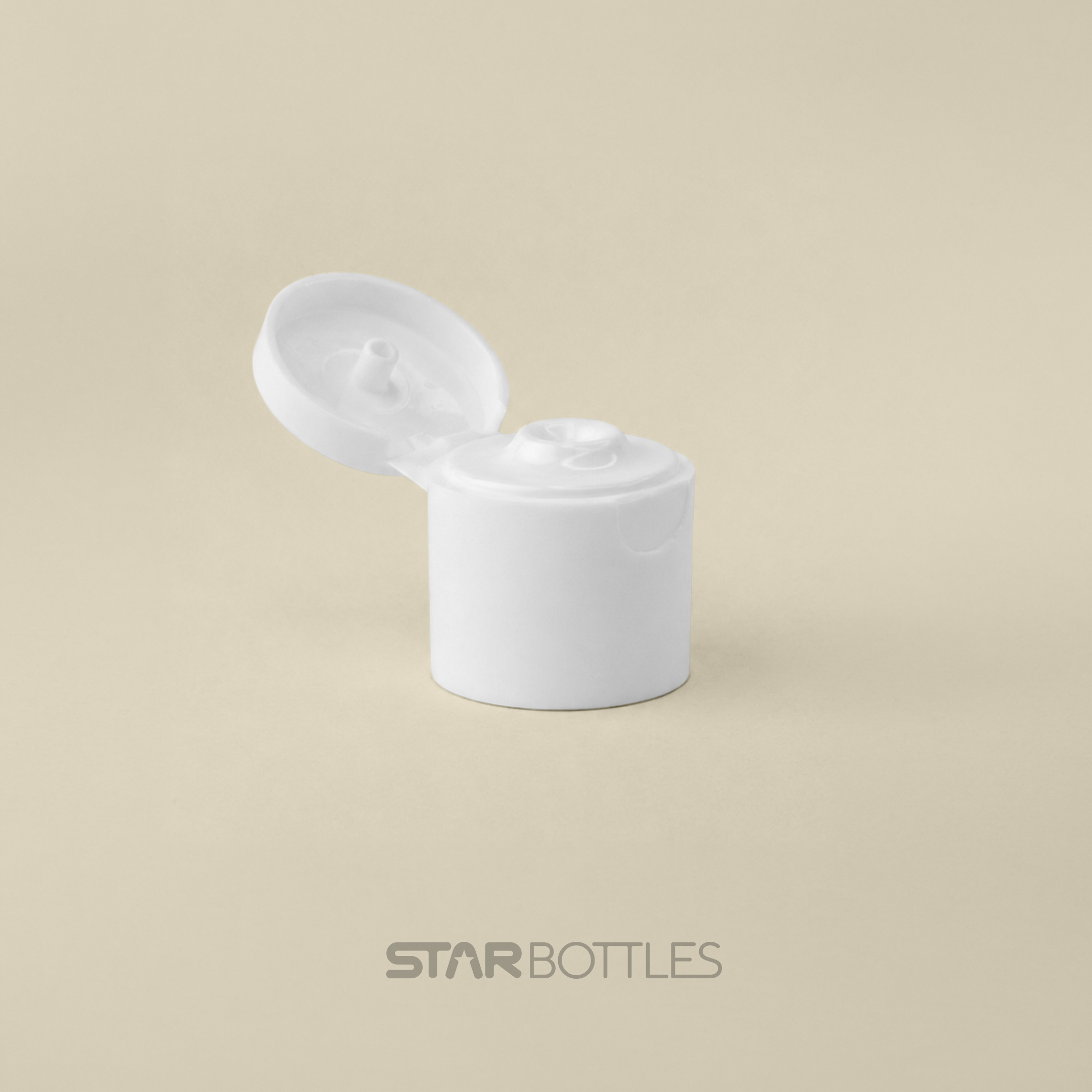 ATM - 20 MM Flip Top Cap Short W/O Plug White 2