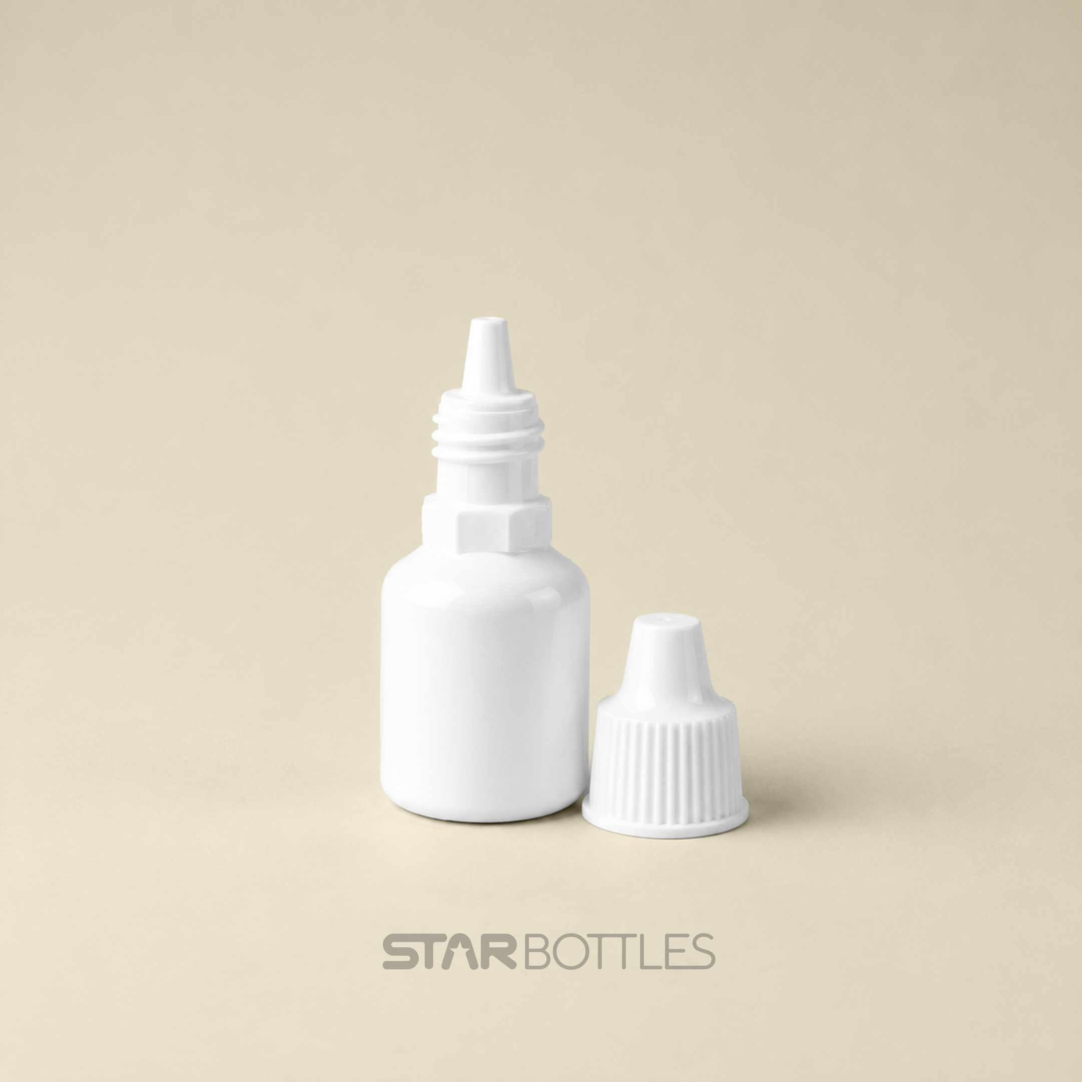 VPL - 10 ml Dropper Bottle with Cap & Plug White 2