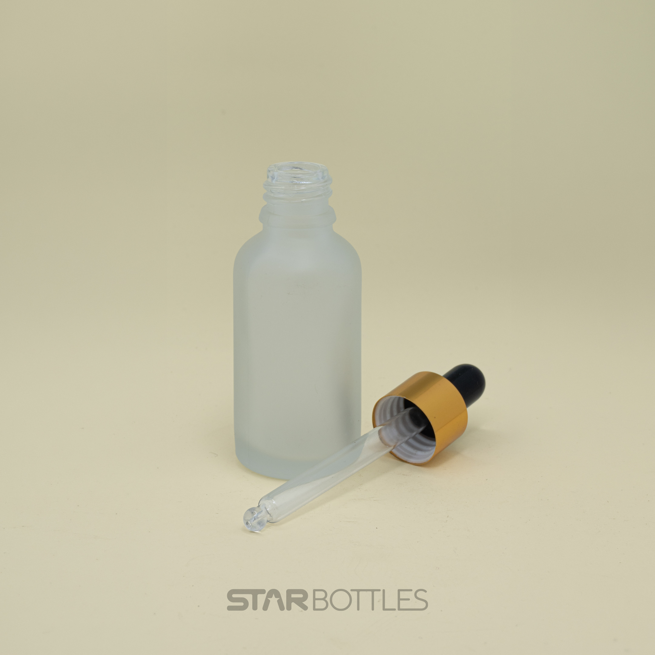 30 ml Glass bottle clear frosted 2
