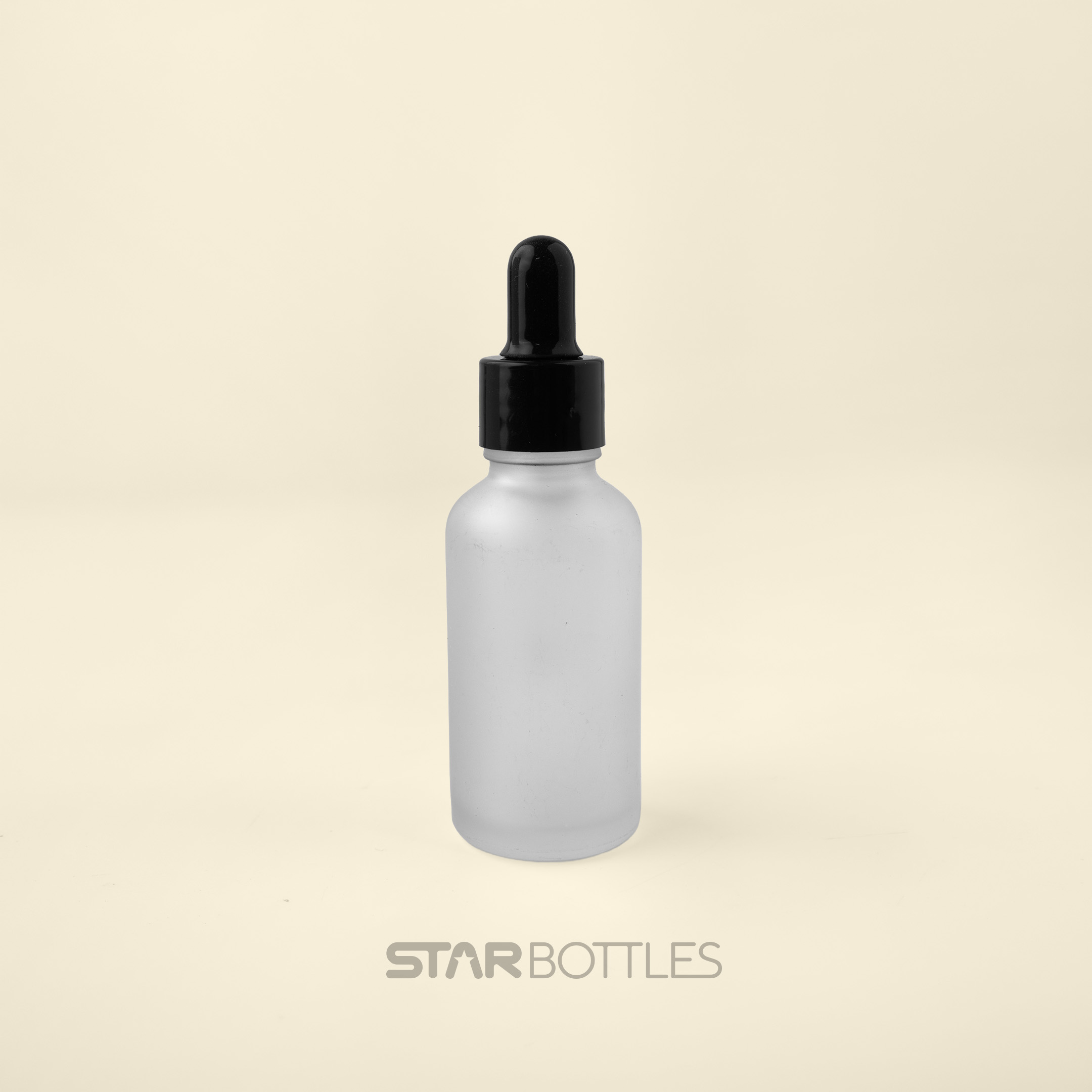 30 ml / 18 mm Neck clear frosted glass bottle 2