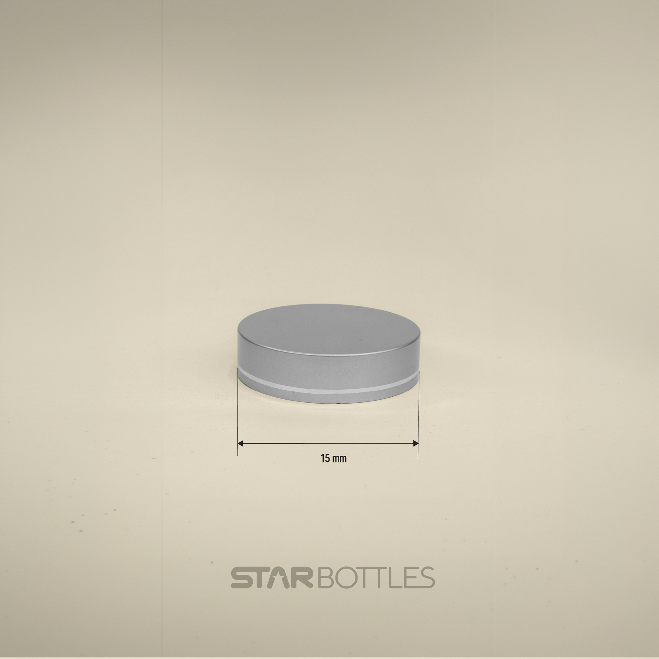15 GM Matte silver cap with handpull 3
