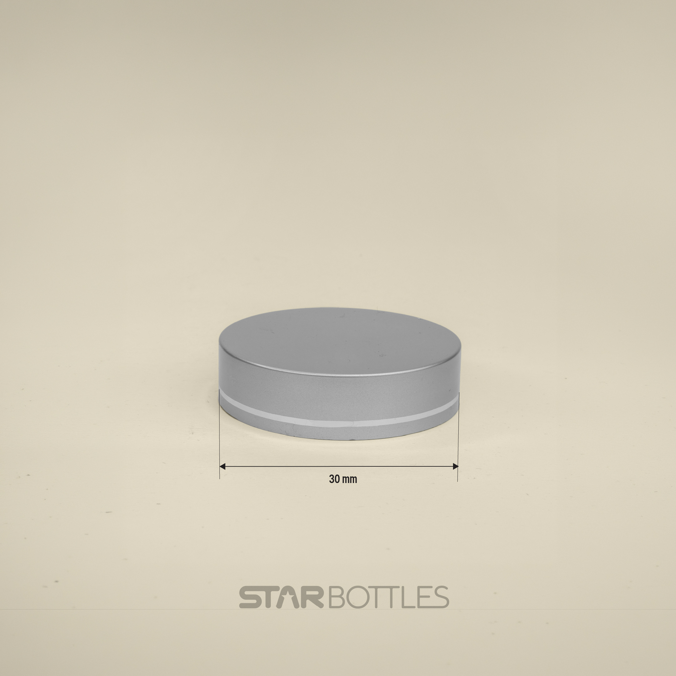 30 GM Matte silver cap with handpull 3
