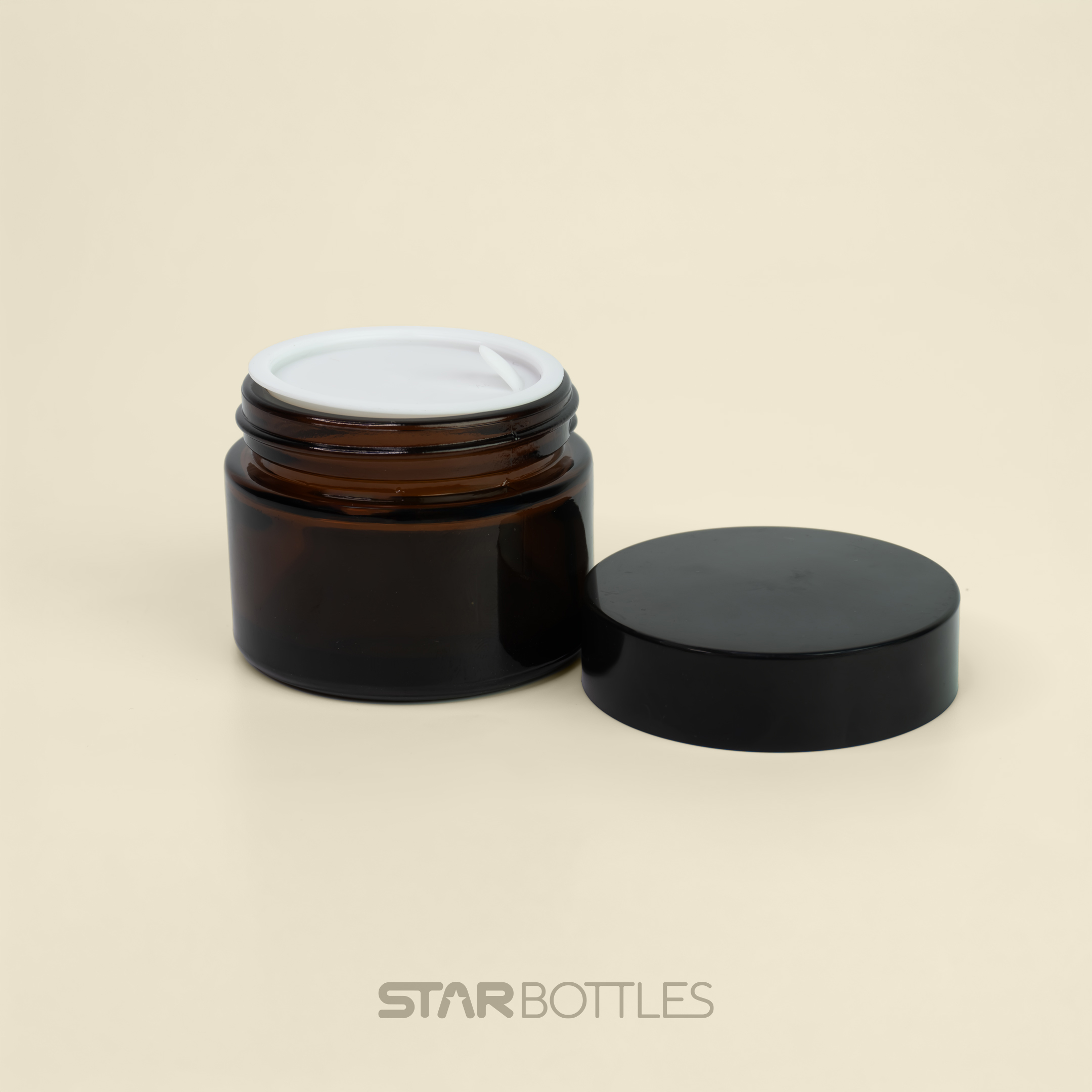 50g Amber glass jar 2