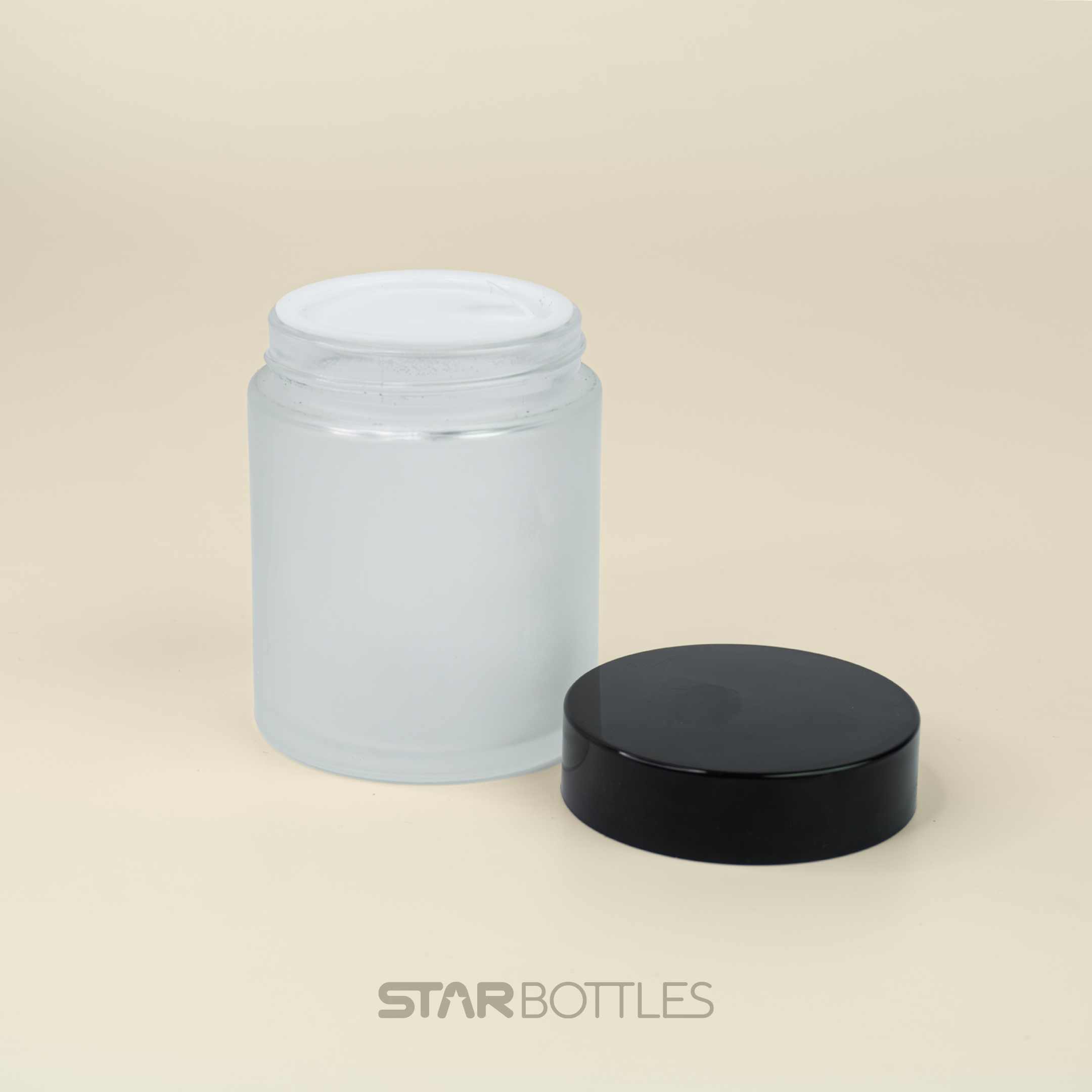 100g Glass jar frosted natural 2