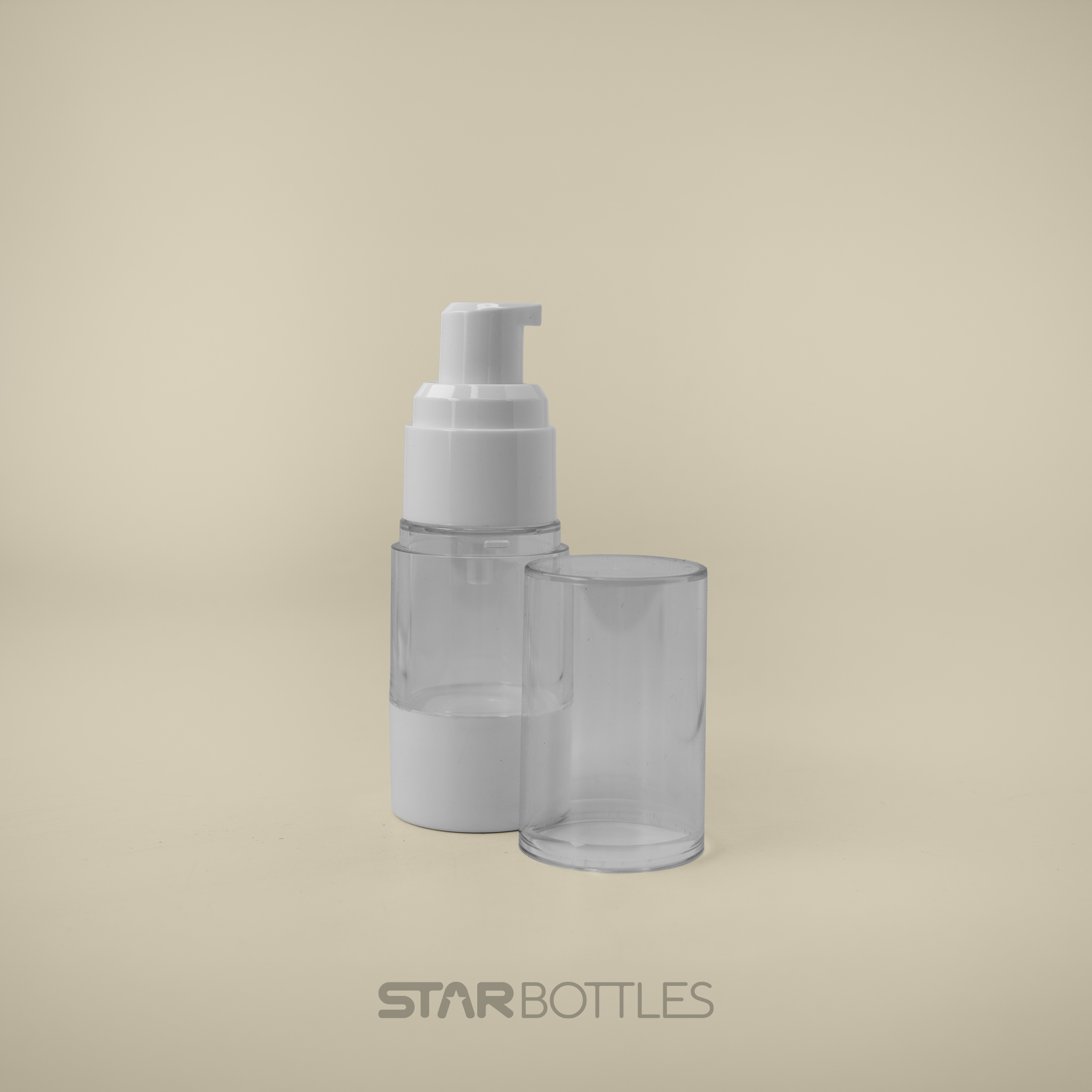 15 ml Airless bottle with lotion pump 2