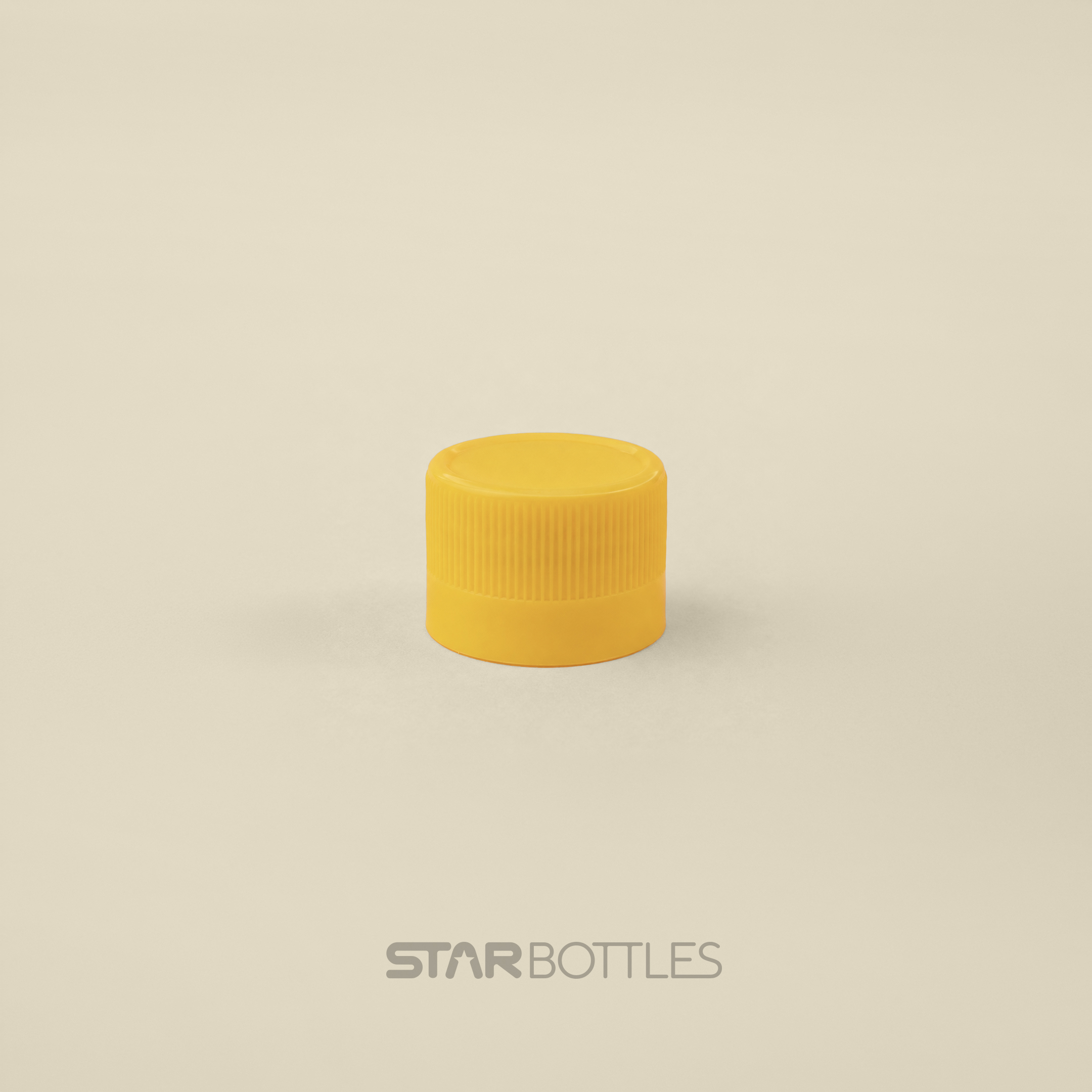 ATM - 28 MM Flip Top Cap W/O Ring Yellow 4000/B