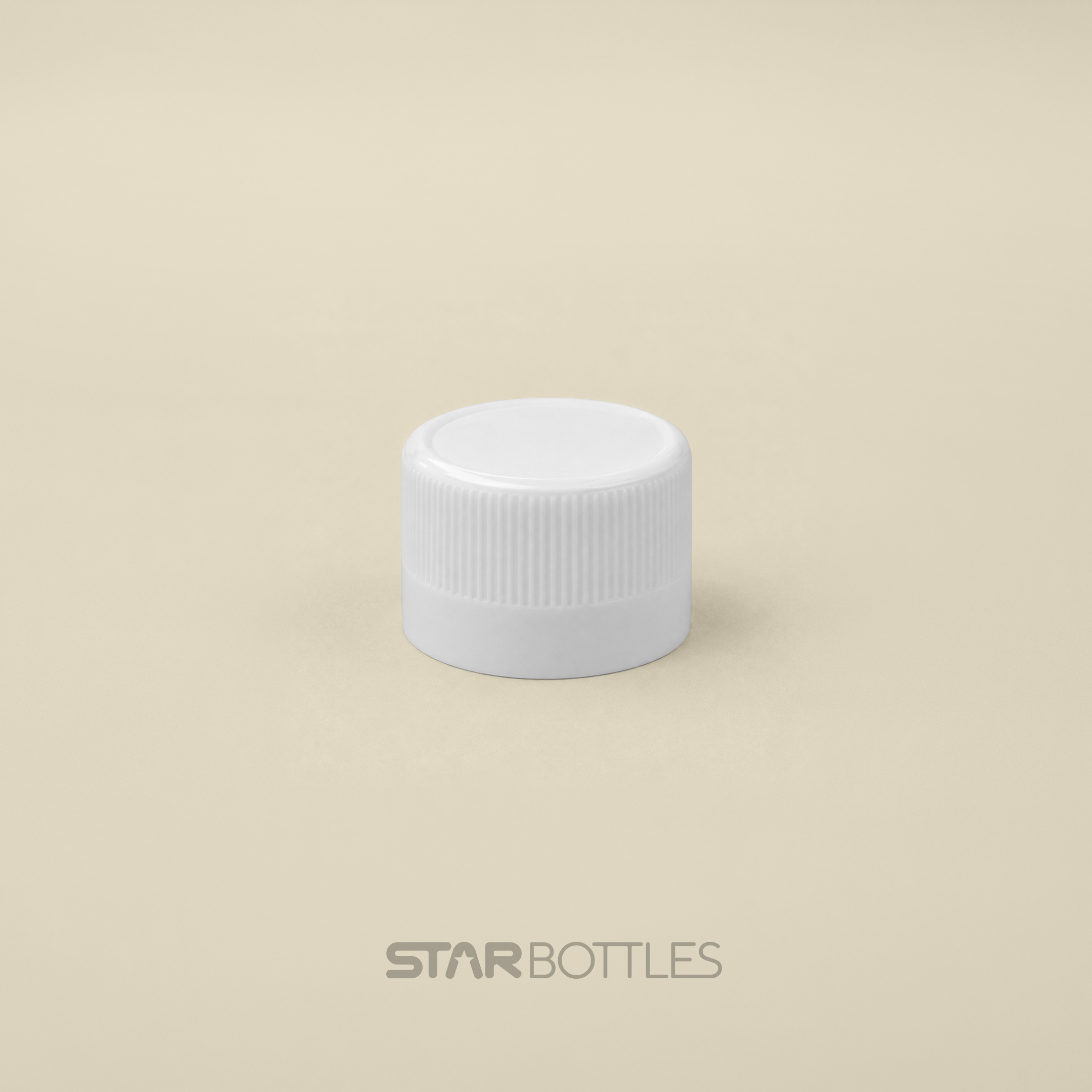 ATM - 28 MM Flip Top Cap W/O Ring White 4000/B