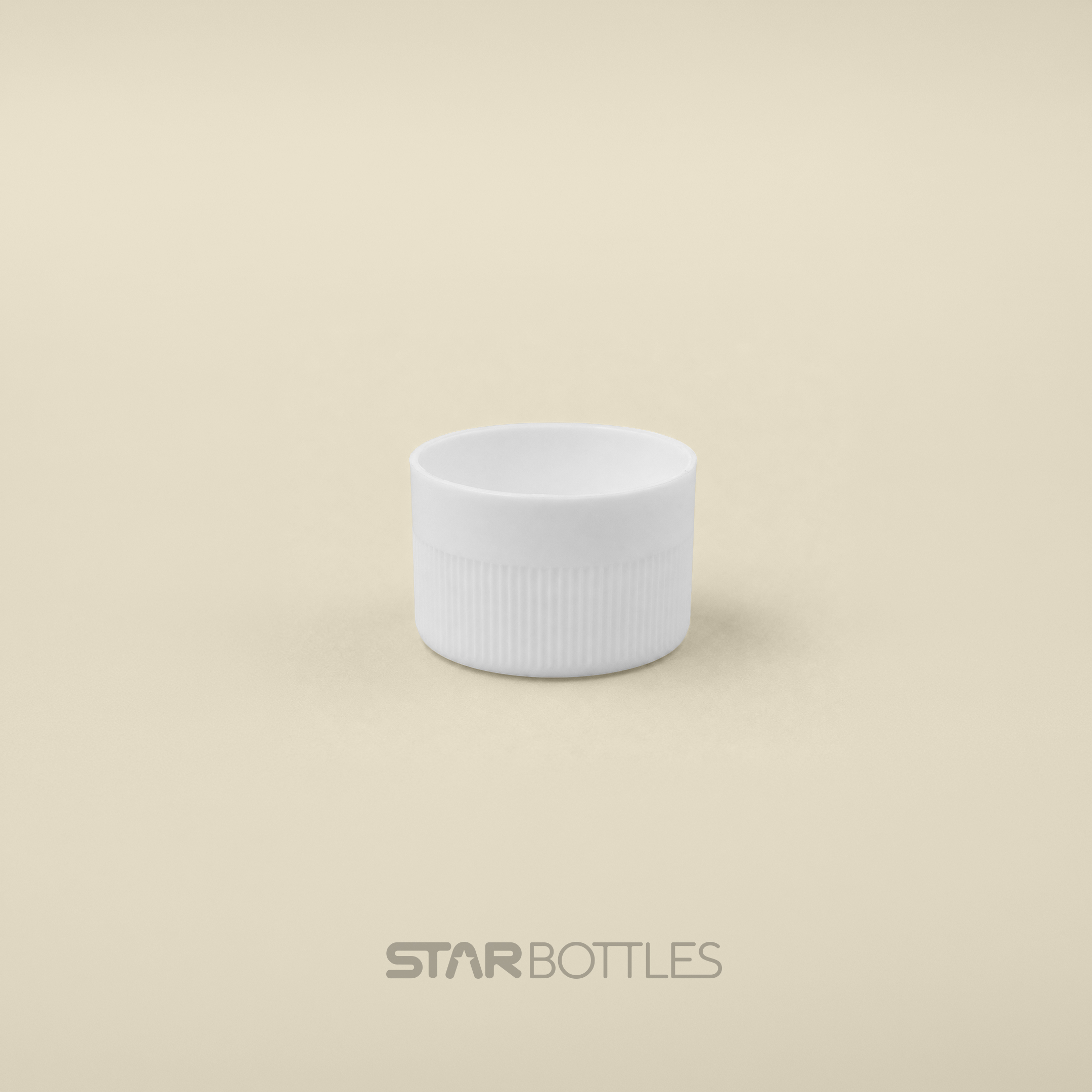 ATM - 28 MM Flip Top Cap  W/O Ring White 4000/B 2