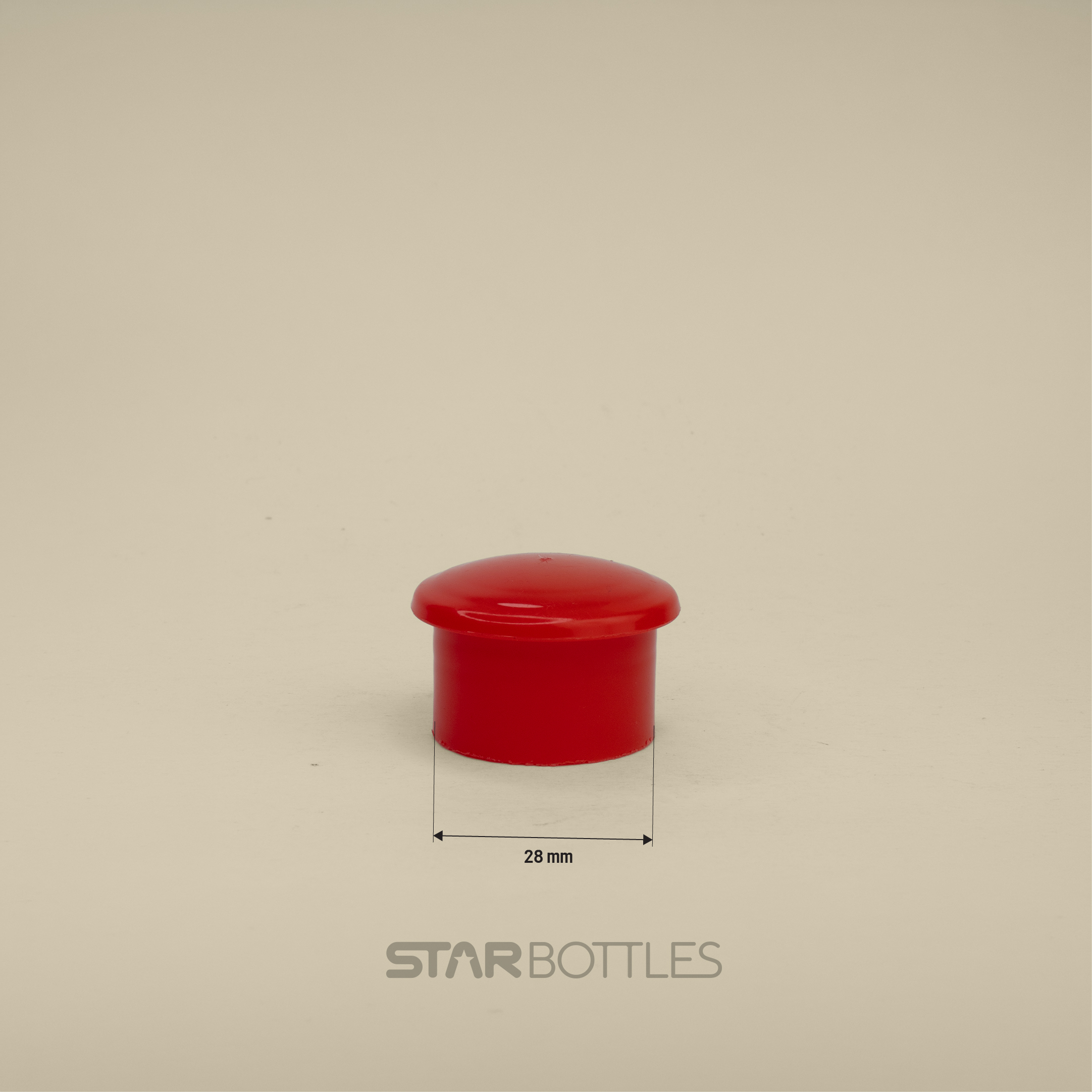 VP - 28 MM Plastic Closure Umbrella Red 3