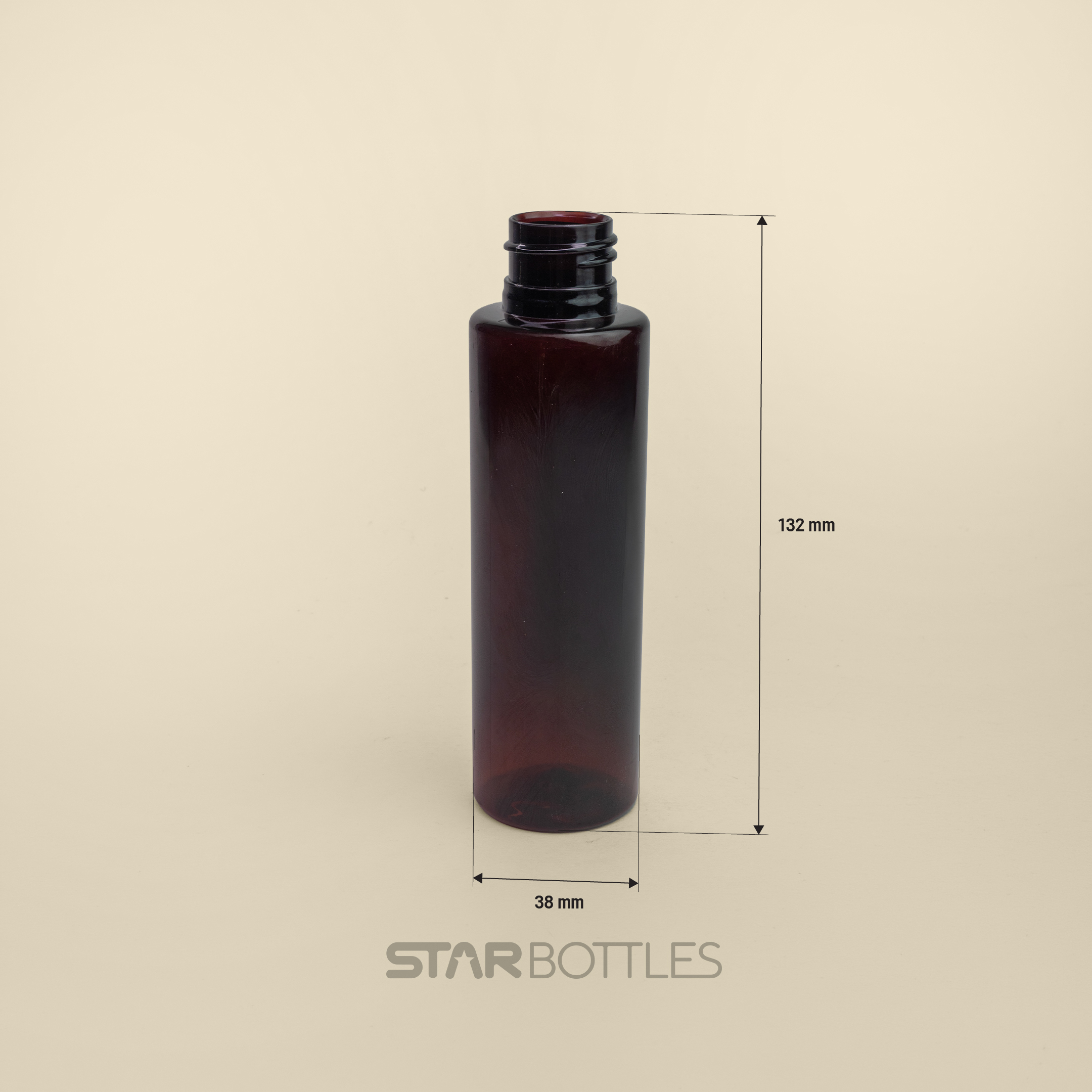 WI - 120 ML JLI PET Bottle Amber 1248/B 3