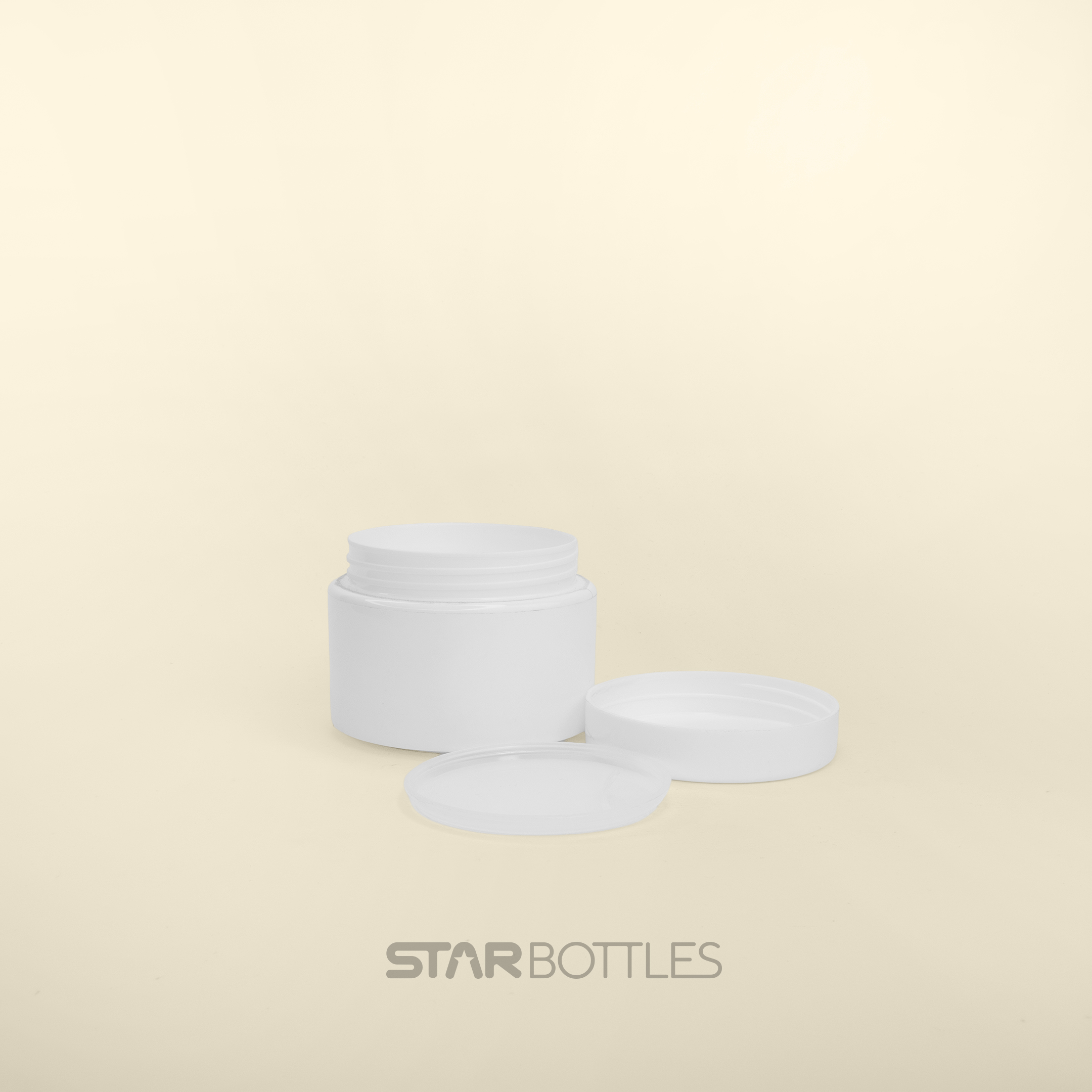 NP-100 GM Double Wall Face Cream Jar J-509 White/White 252/B 2