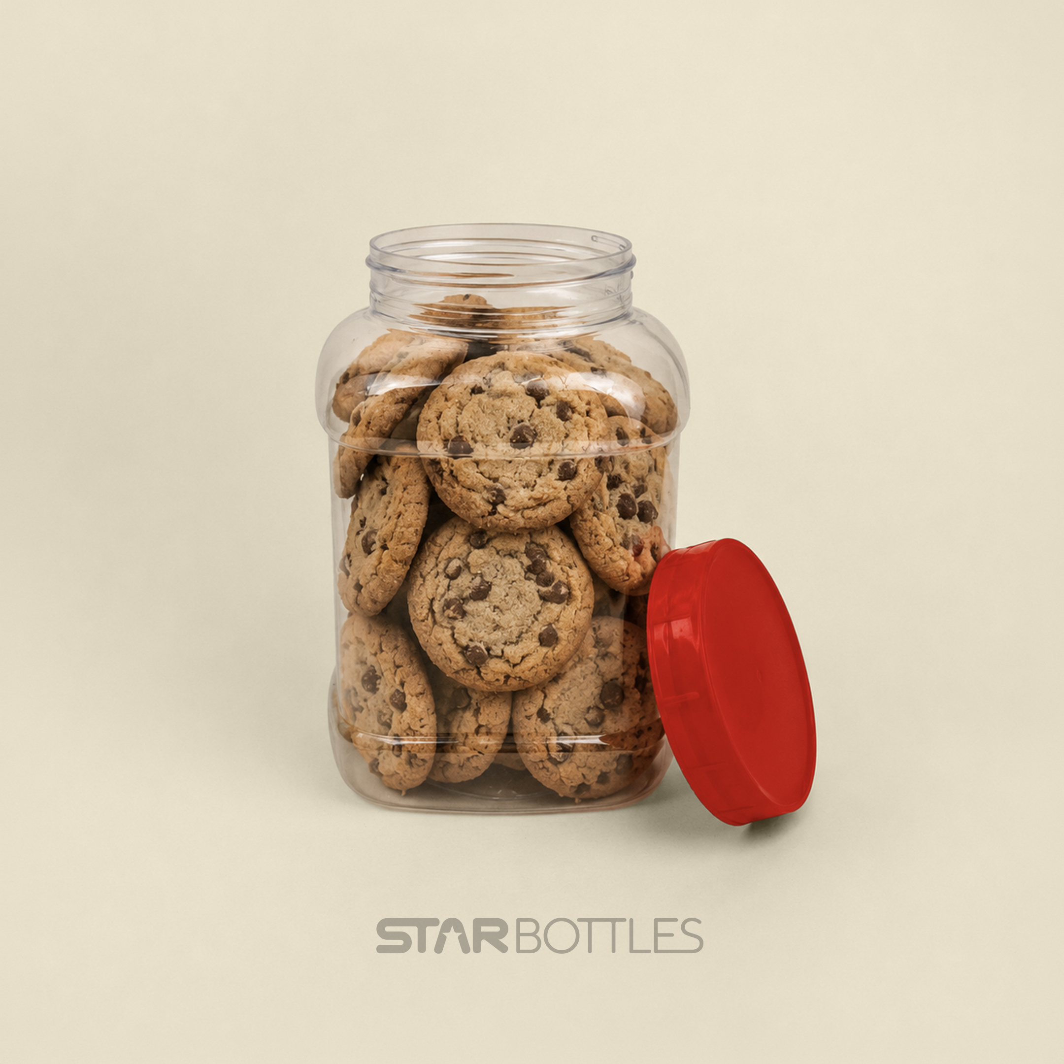 DP - 1200 ML Square Nat POP Eco 47 GM PET Jar 50/B 2