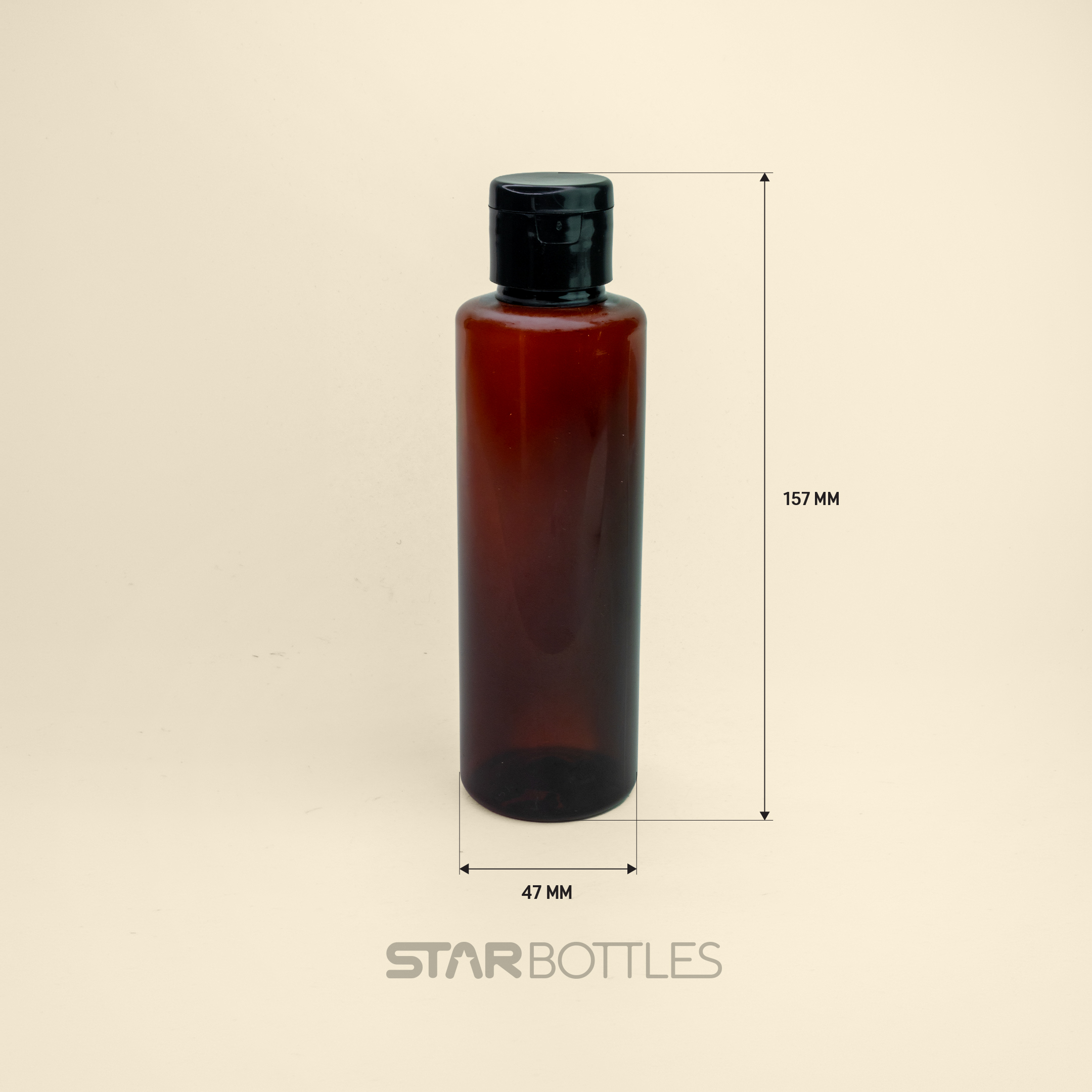 DP-200 ML CYL Plain Amb Pop Eco 26gm pet bottle 242/B 3