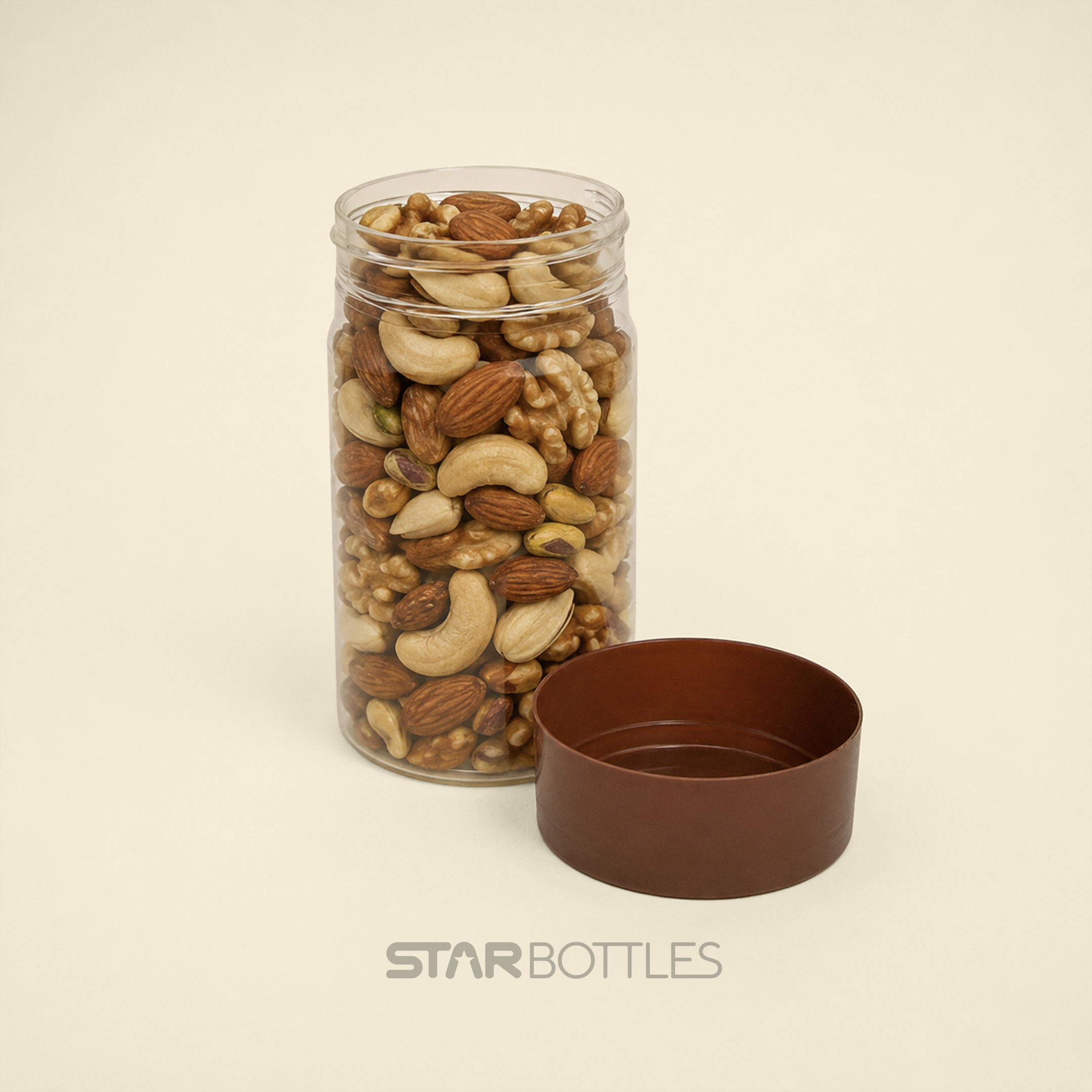DP - 800 ML Round Nat Pop Eco 47 GM Pet Jar 78/B 2