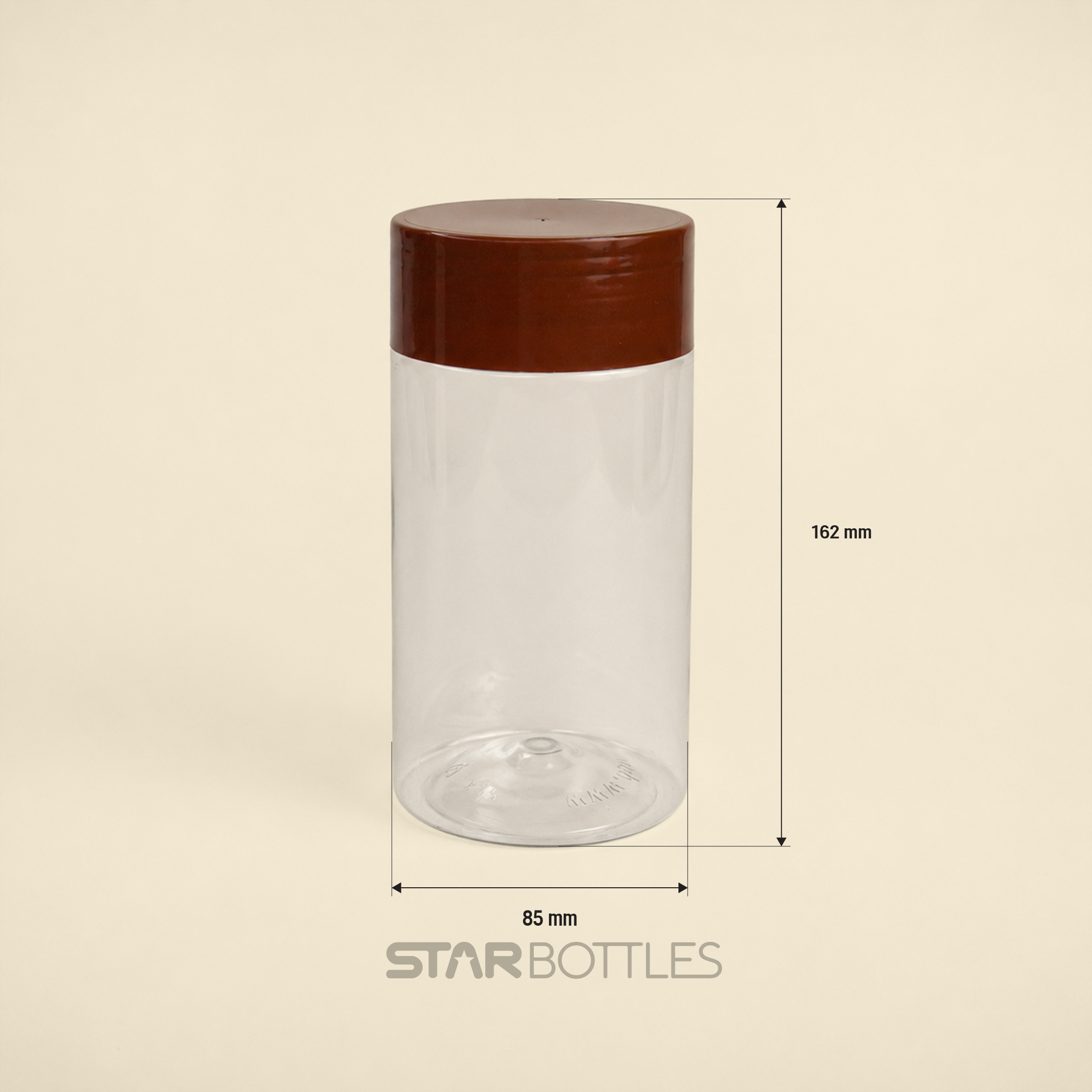 DP - 800 ML Round Nat Pop Eco 47 GM Pet Jar 78/B 3